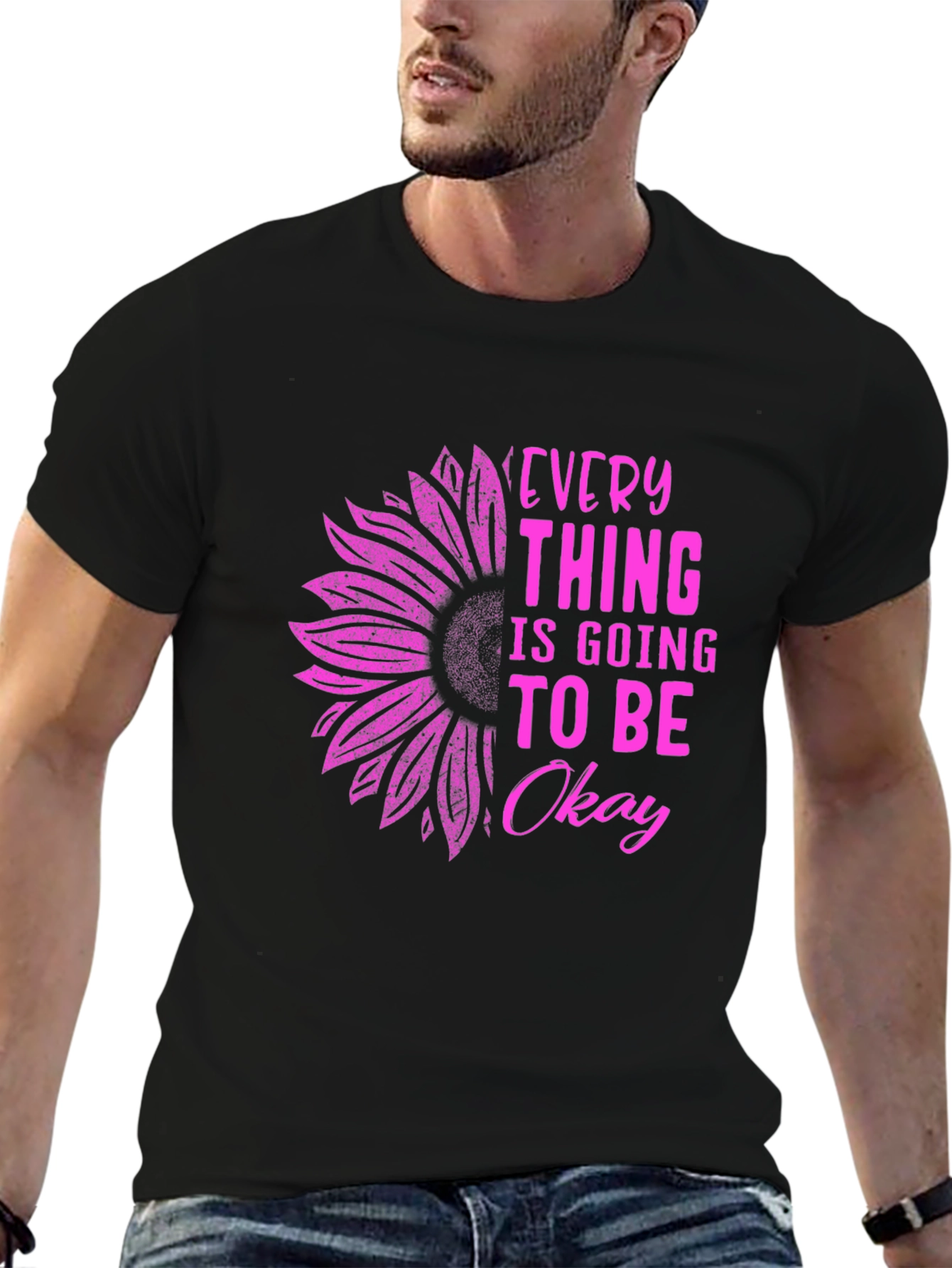 Everything is Going To Be Okay Sunflower T-Shirt