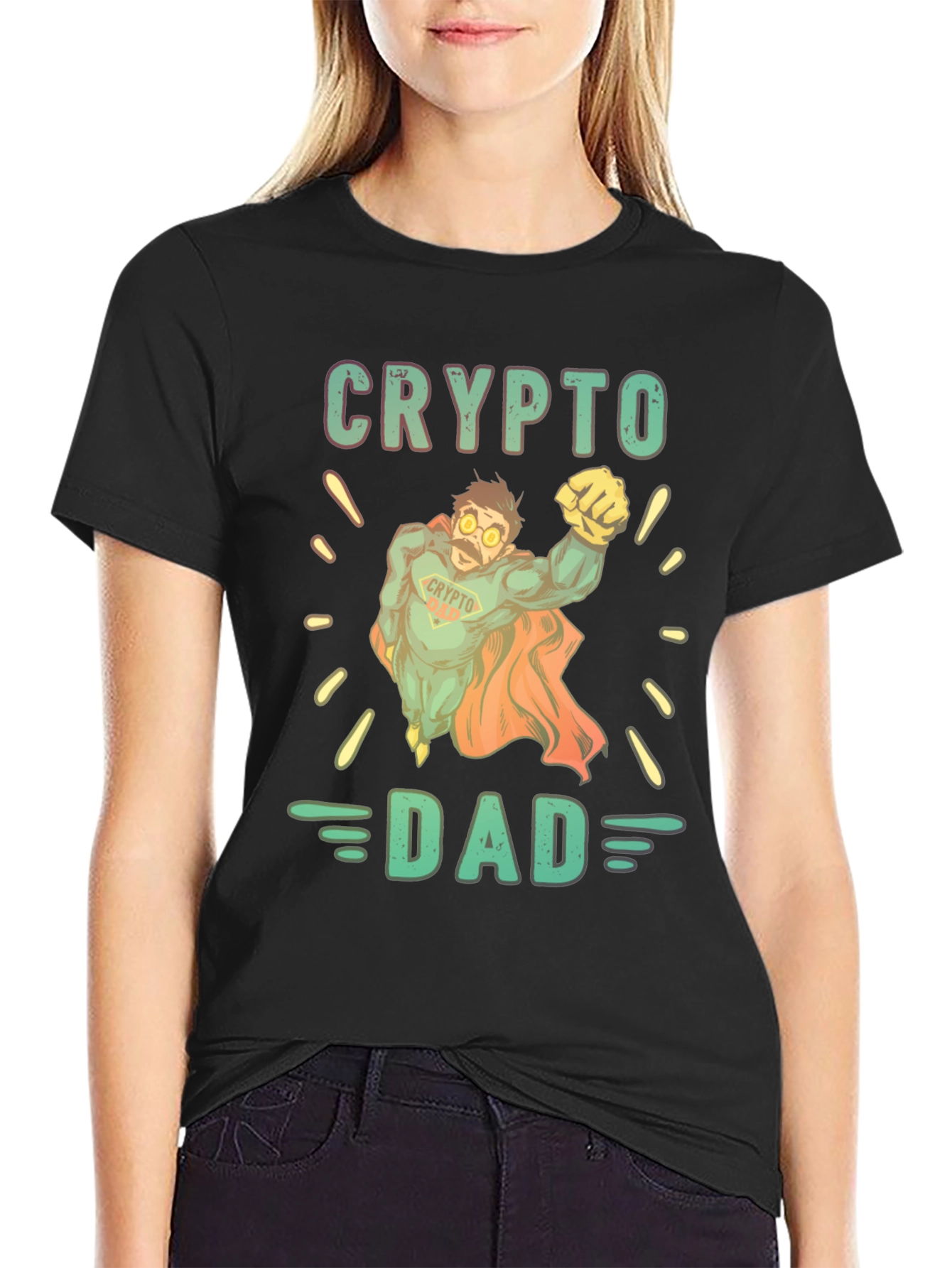 Crypto Dad Graphic Tee - Super Dad Shirt