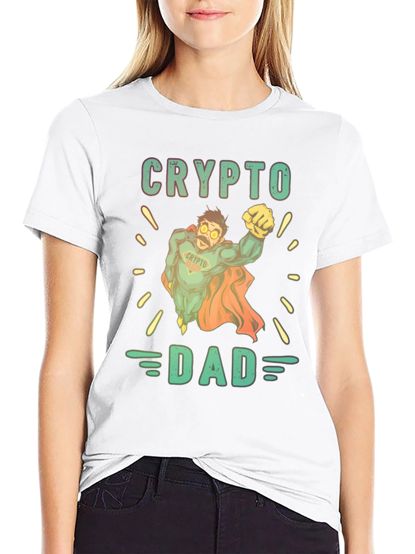 Crypto Dad Graphic Tee - Super Dad Shirt