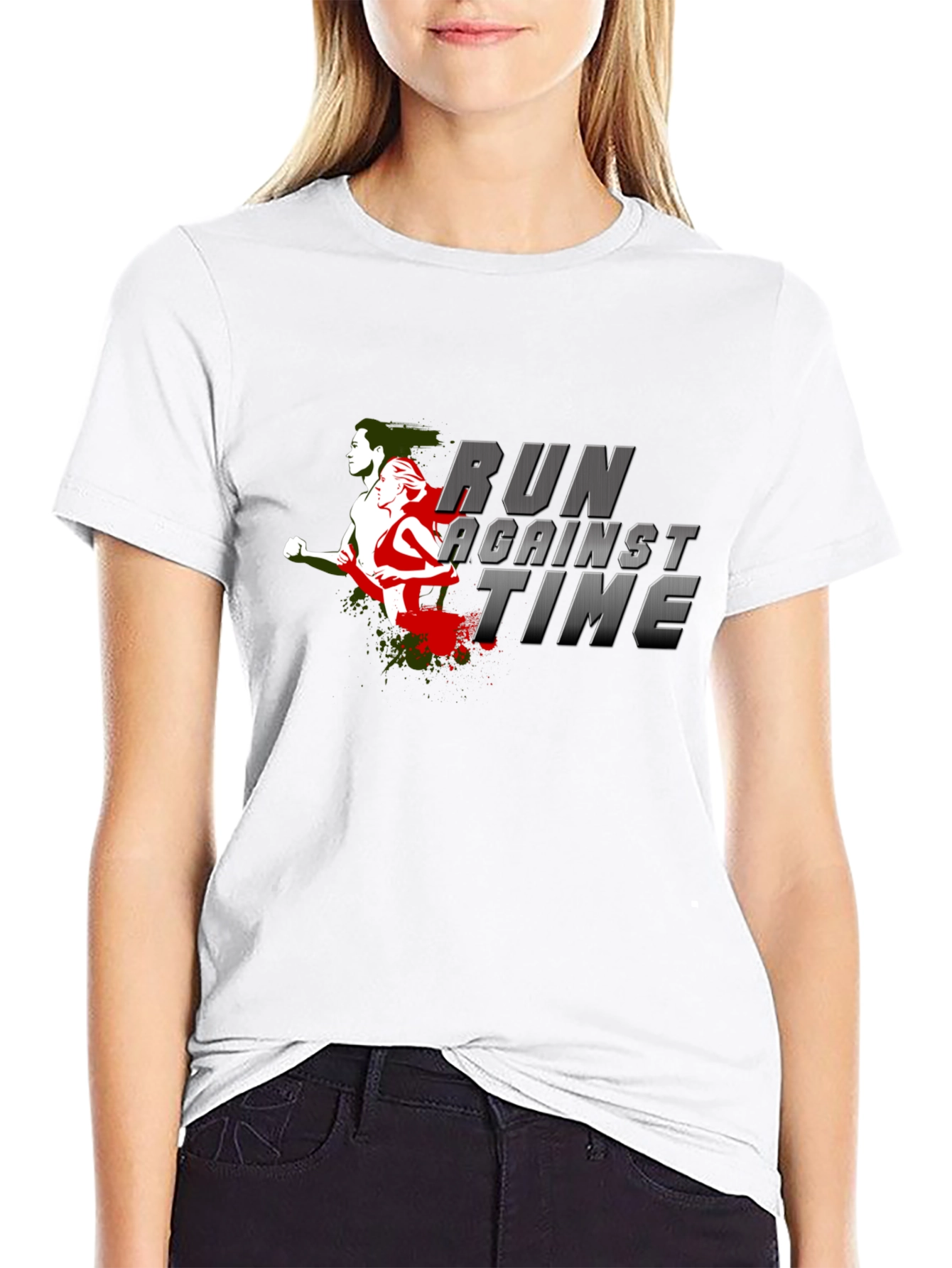 Run Against Time Graphic Tee