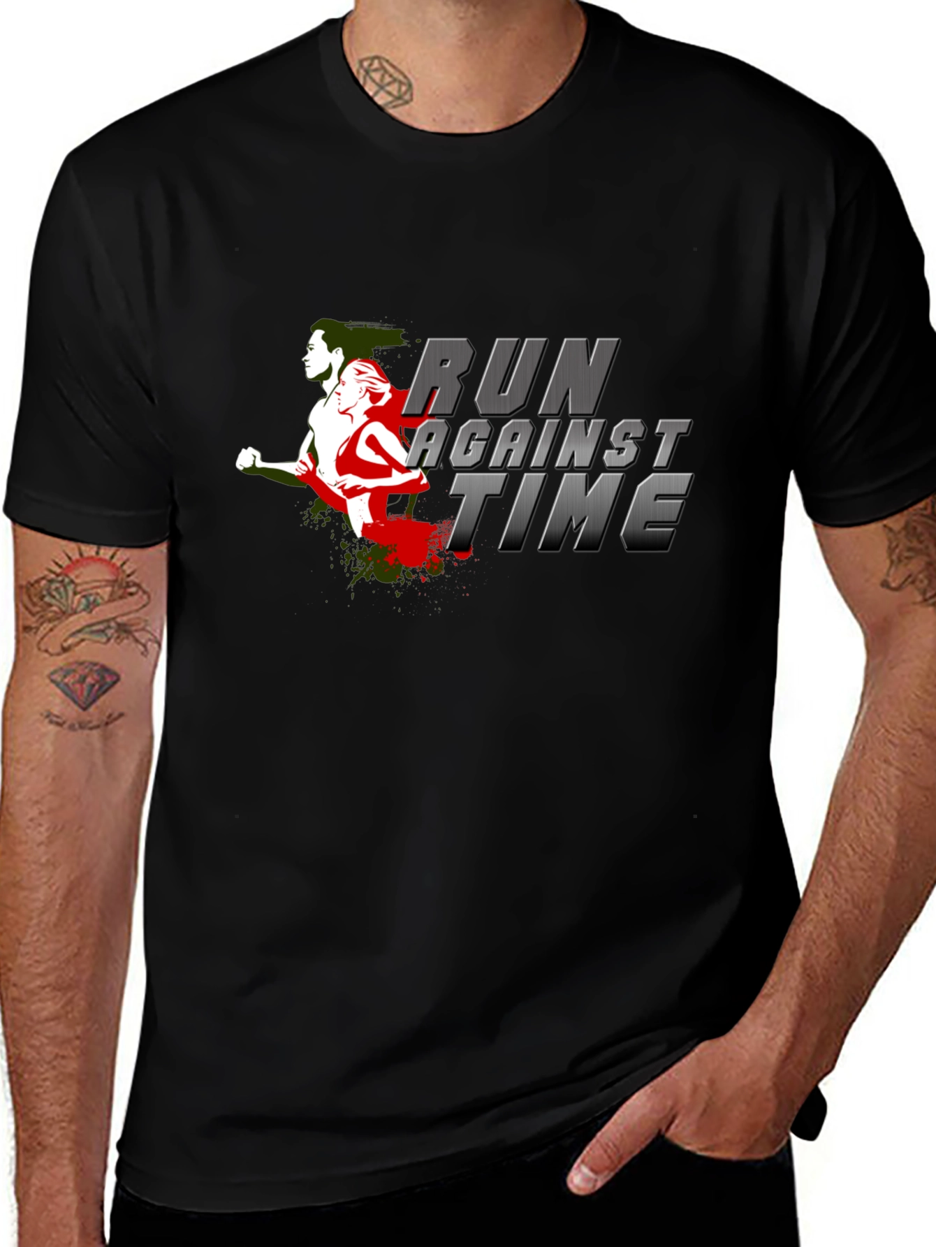 Run Against Time Graphic Tee