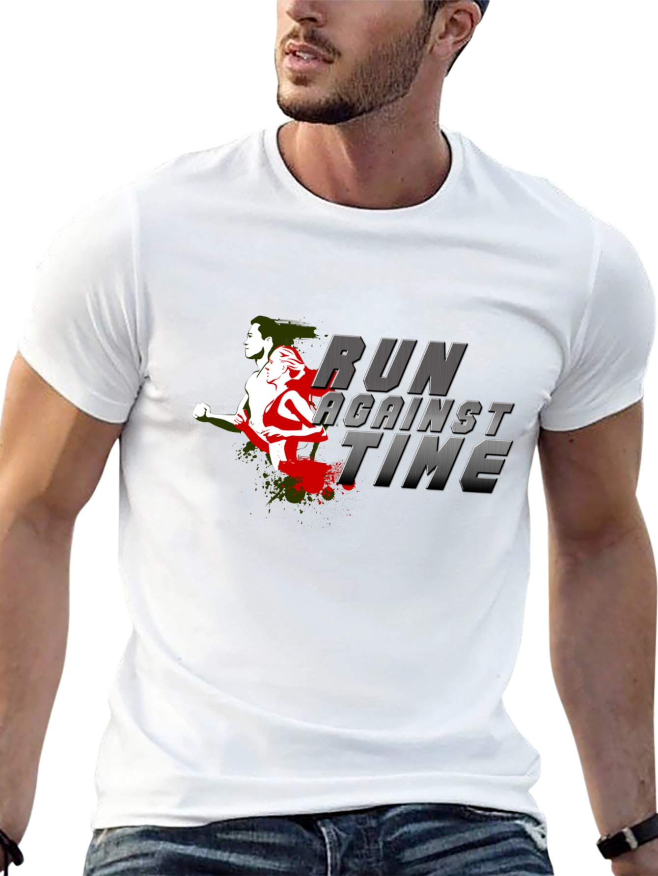 Run Against Time Graphic Tee