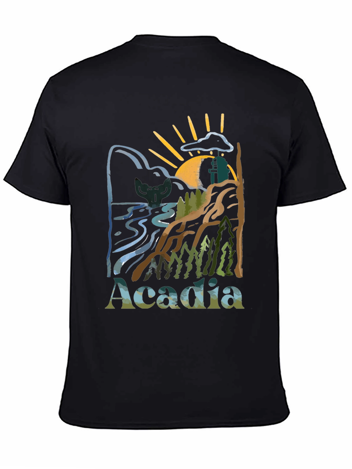 Acadia National Park Nature Graphic T-Shirt