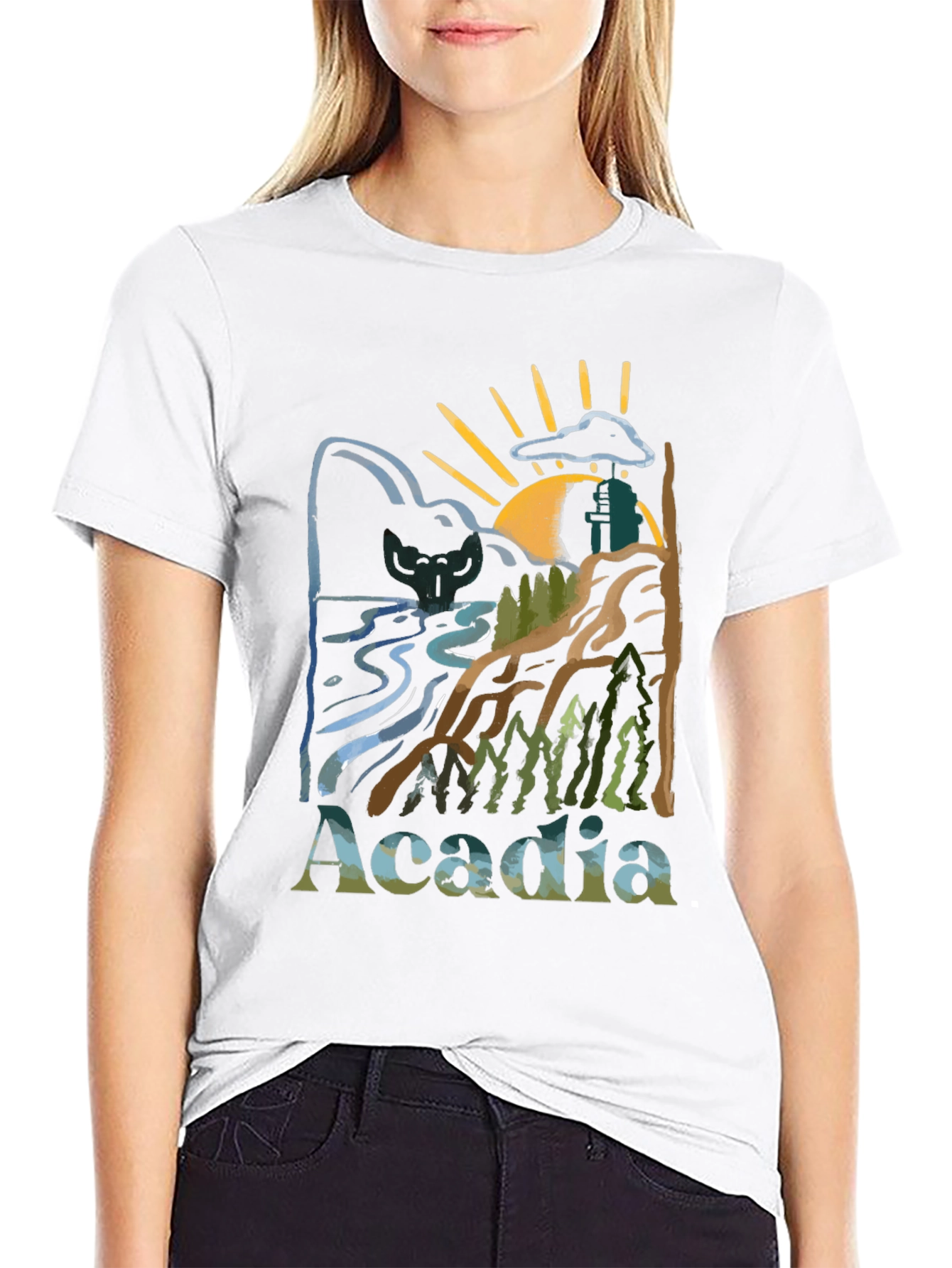 Acadia National Park Nature Graphic T-Shirt