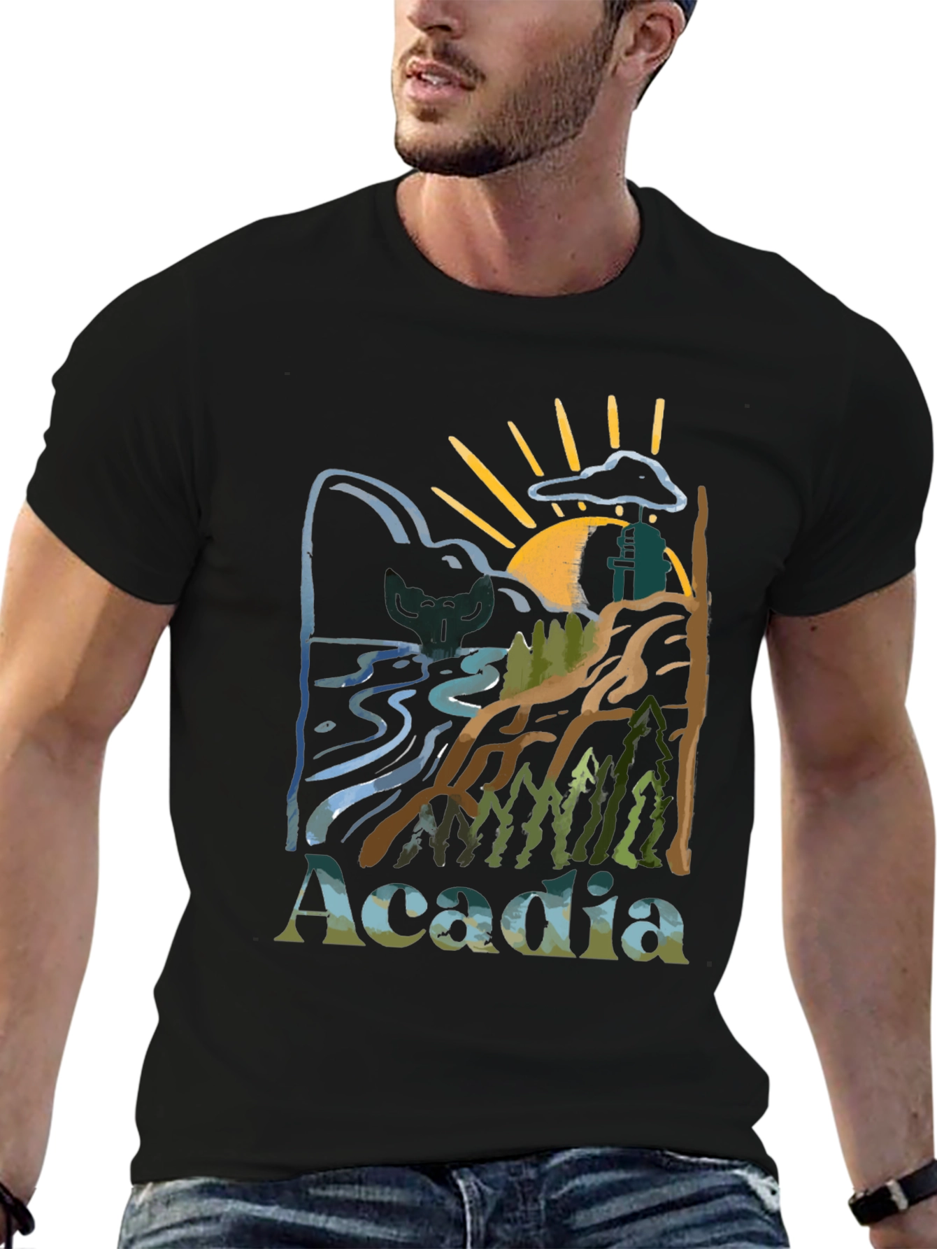 Acadia National Park Nature Graphic T-Shirt