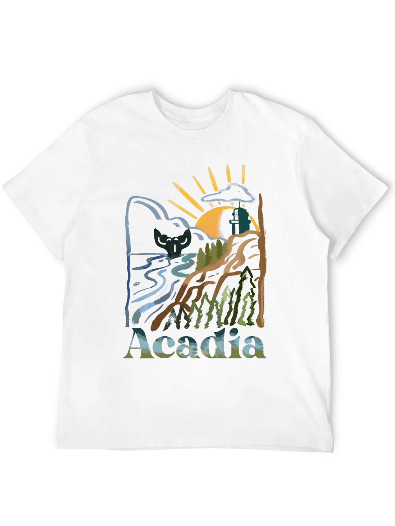 Acadia National Park Nature Graphic T-Shirt