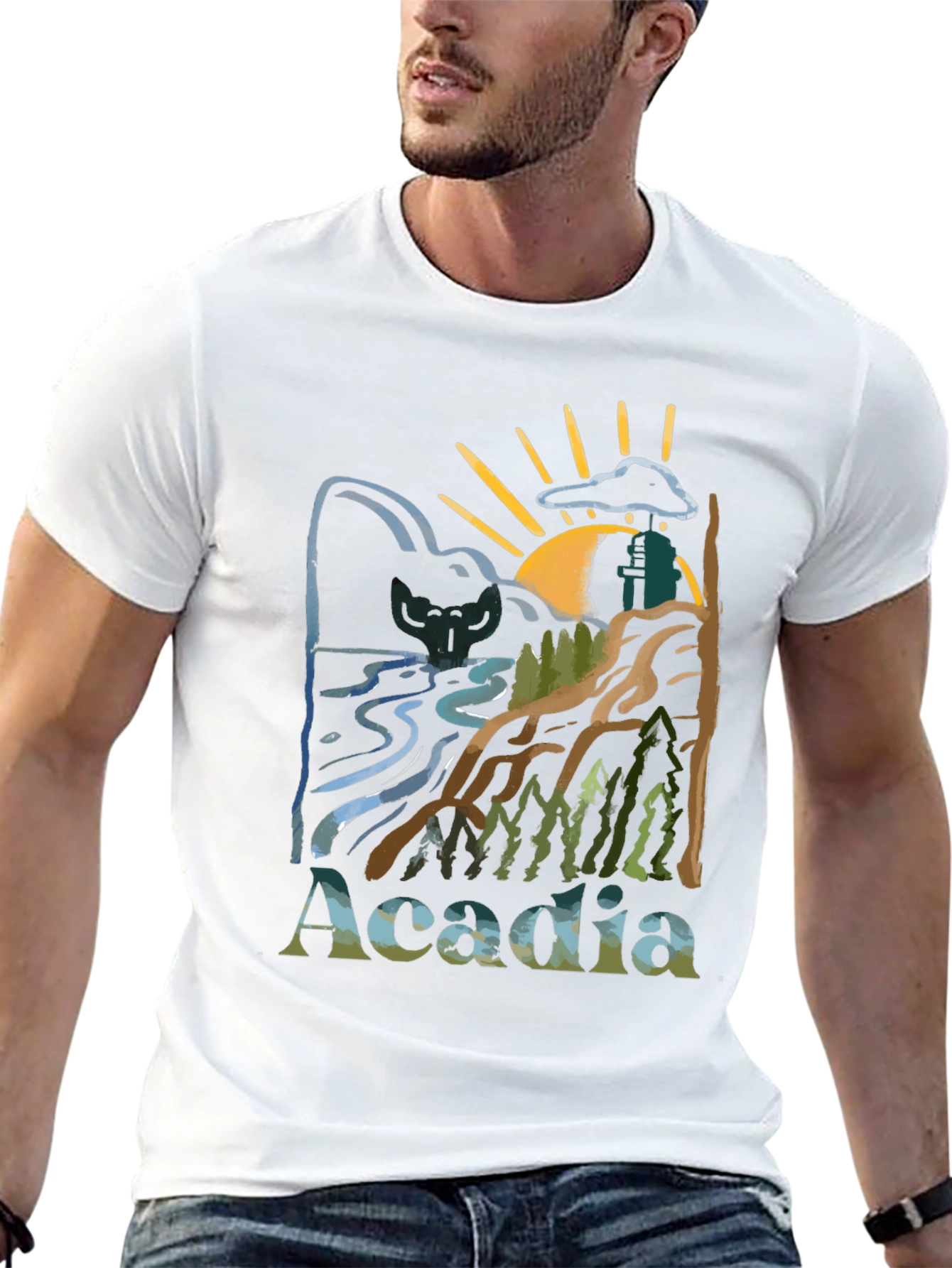 Acadia National Park Nature Graphic T-Shirt