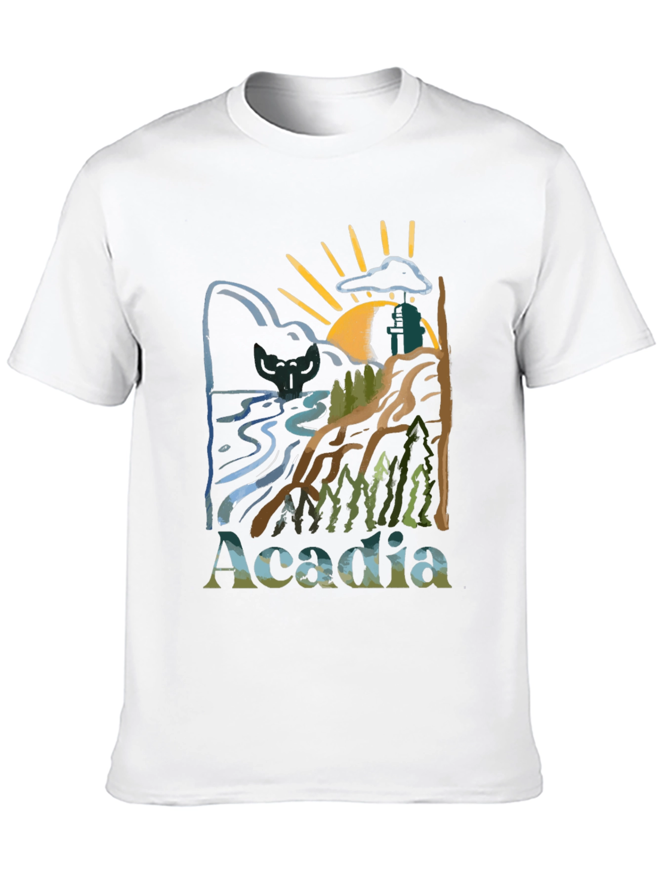 Acadia National Park Nature Graphic T-Shirt