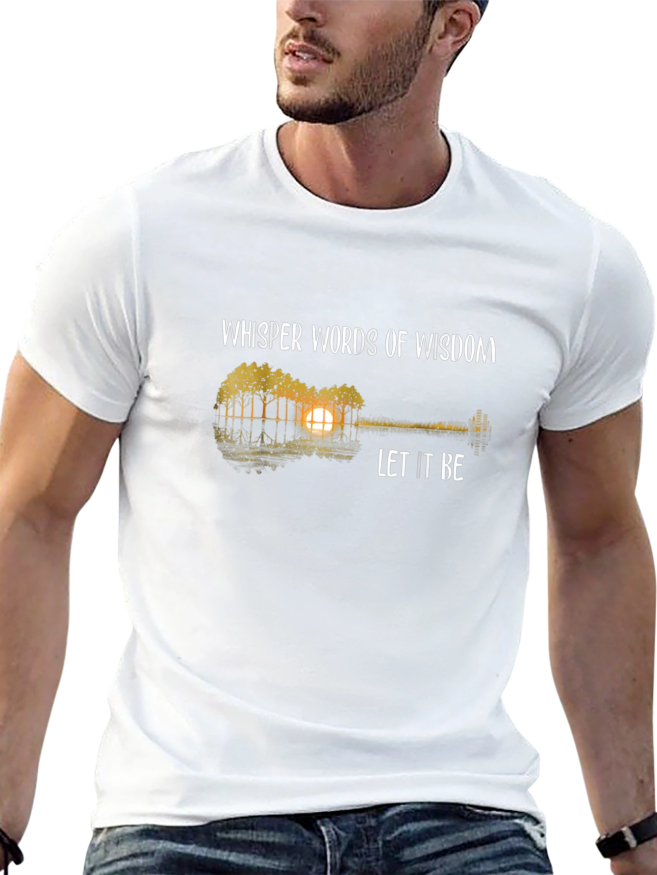 Whisper Words T-Shirt - Guitar Design