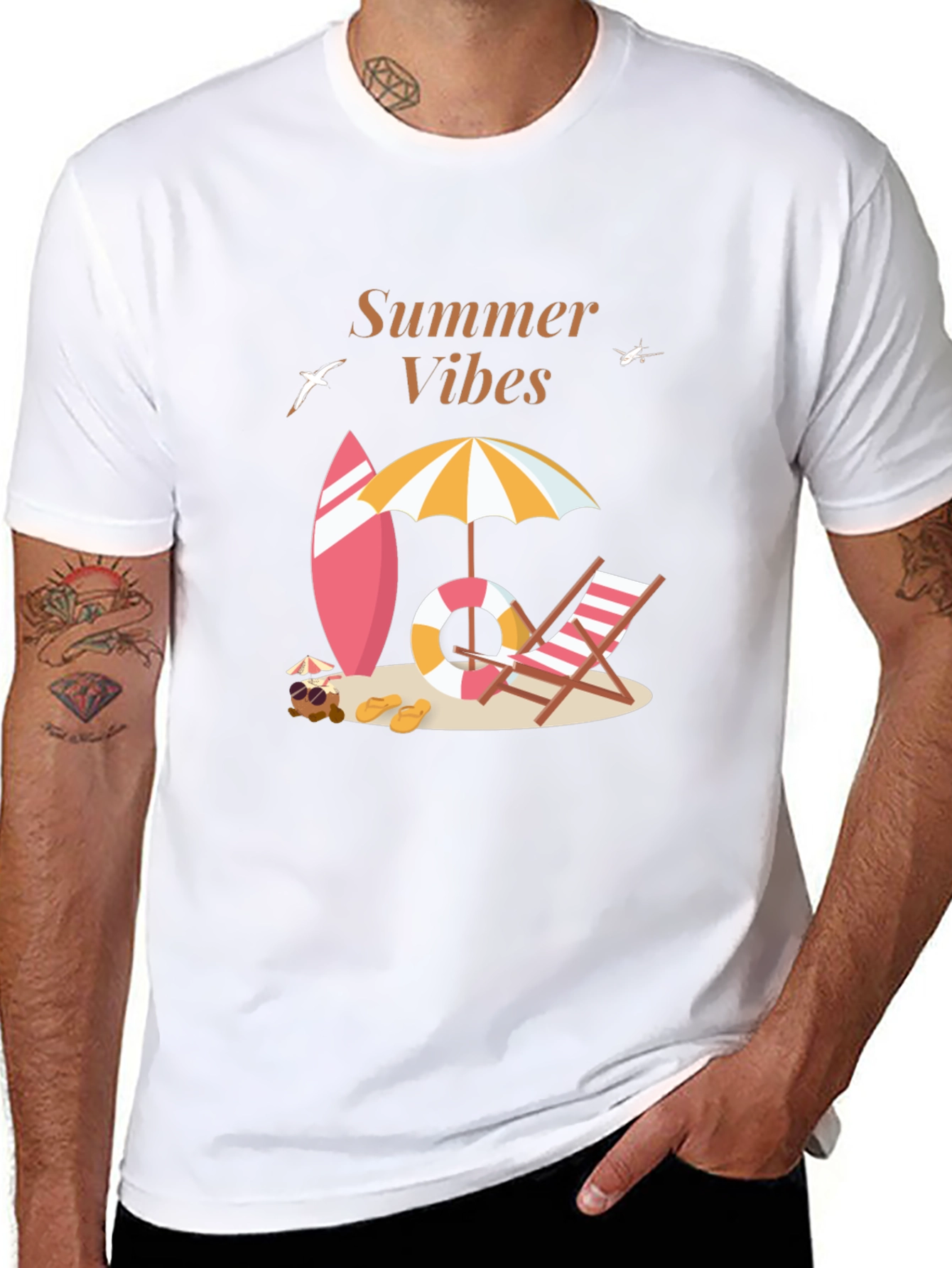 Summer Vibes Graphic Tee - Beach Ready!
