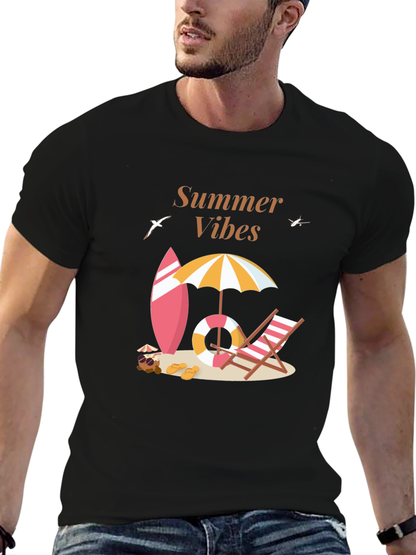 Summer Vibes Graphic Tee - Beach Ready!