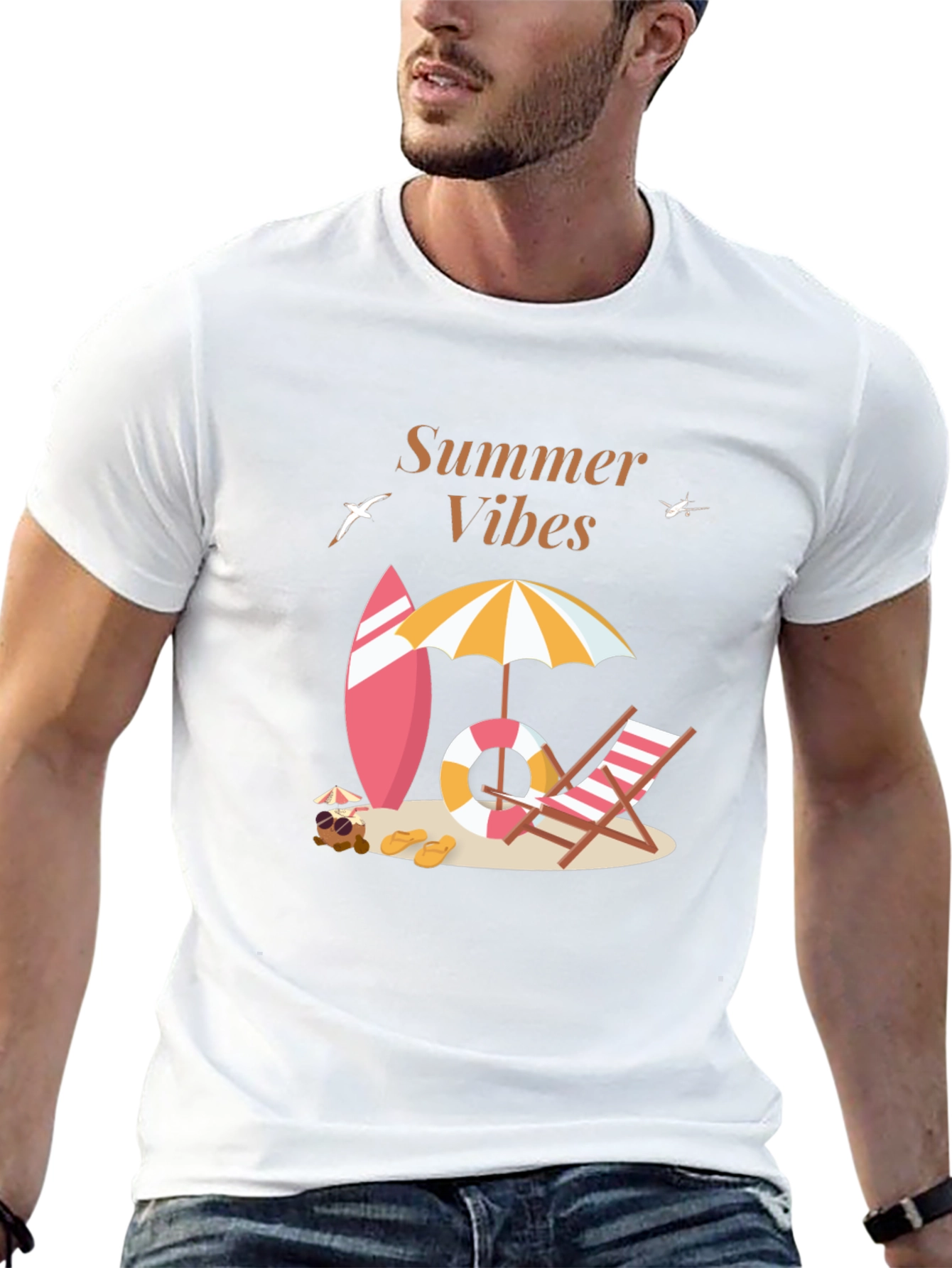 Summer Vibes Graphic Tee - Beach Ready!