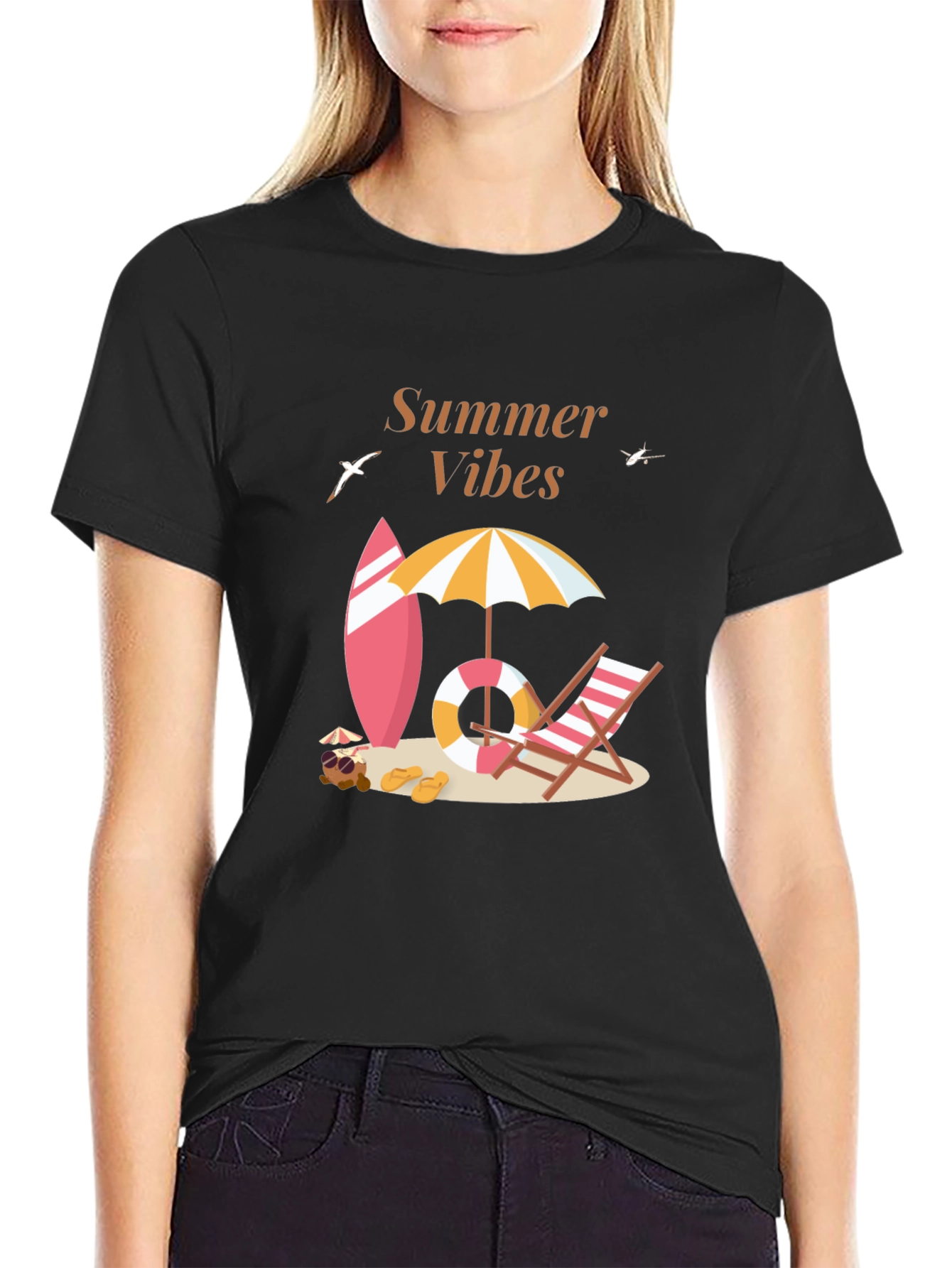 Summer Vibes Graphic Tee - Beach Ready!