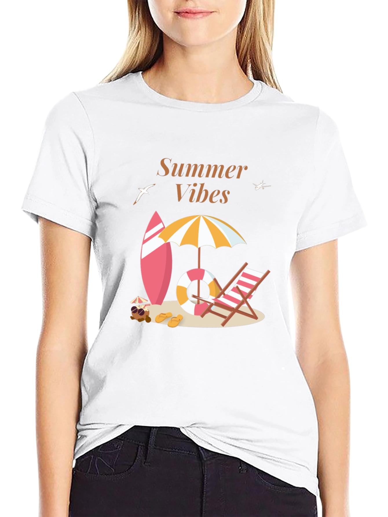 Summer Vibes Graphic Tee - Beach Ready!