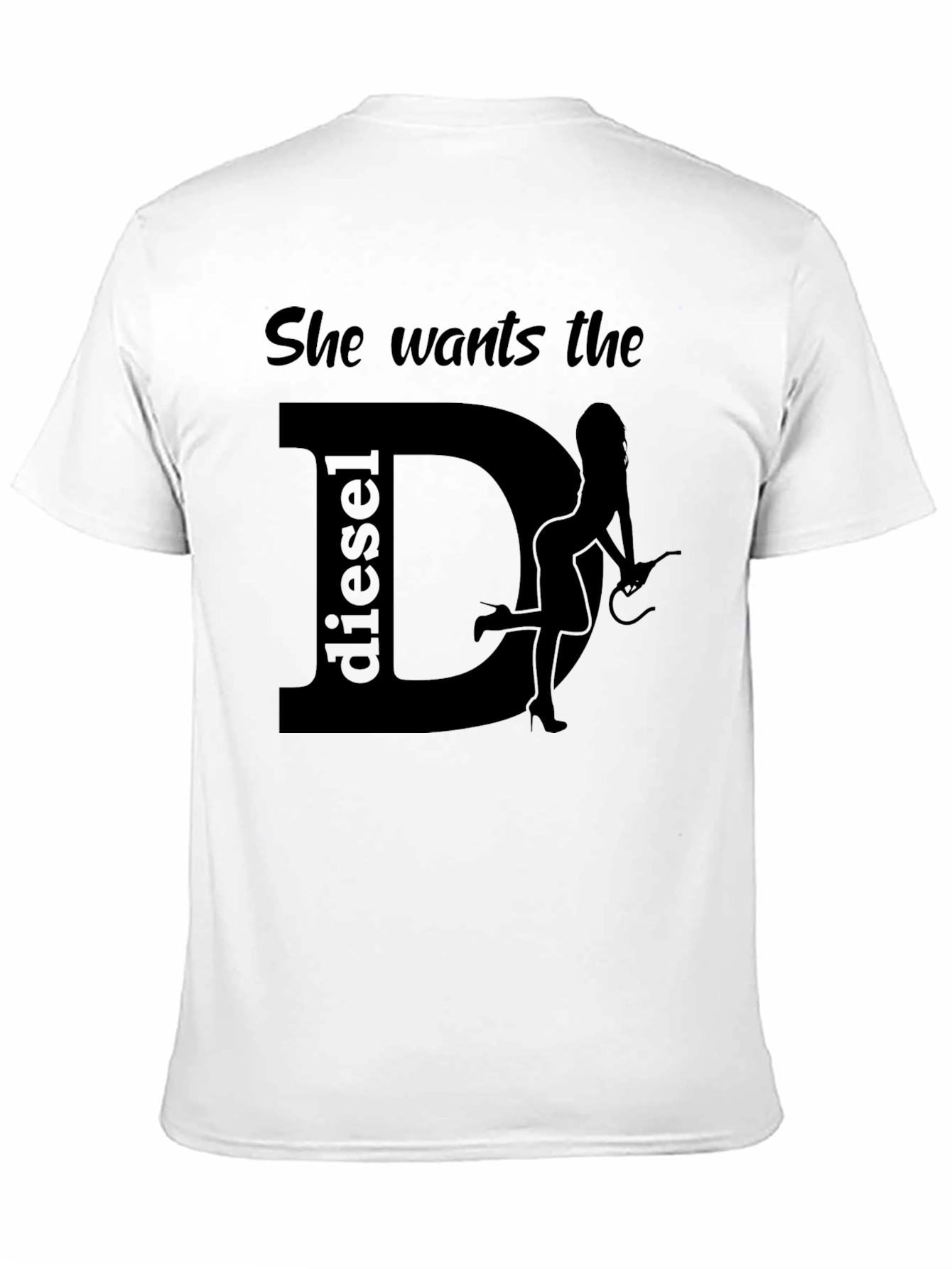 She Wants the Diesel Black Graphic T-Shirt