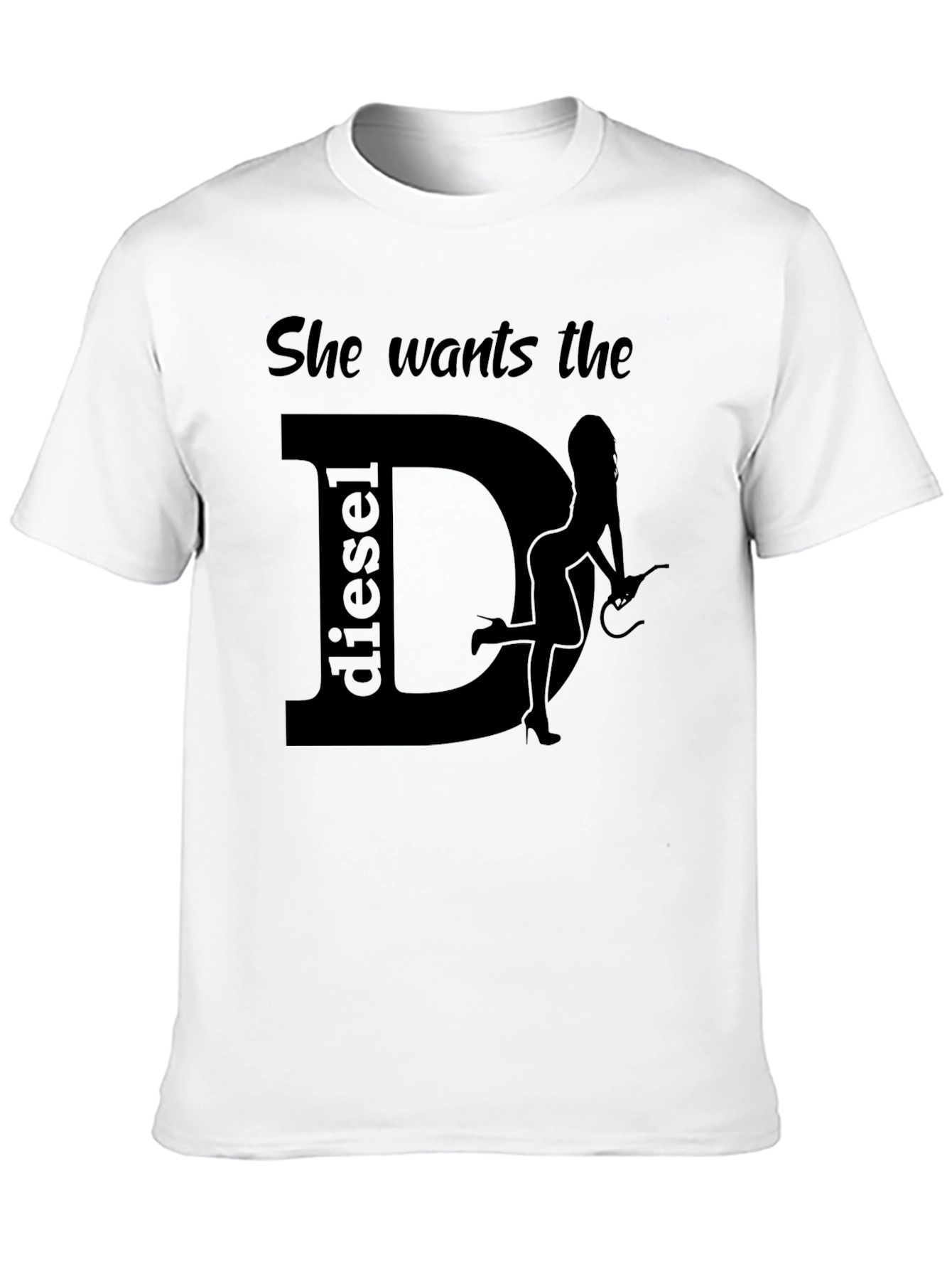 She Wants the Diesel Black Graphic T-Shirt