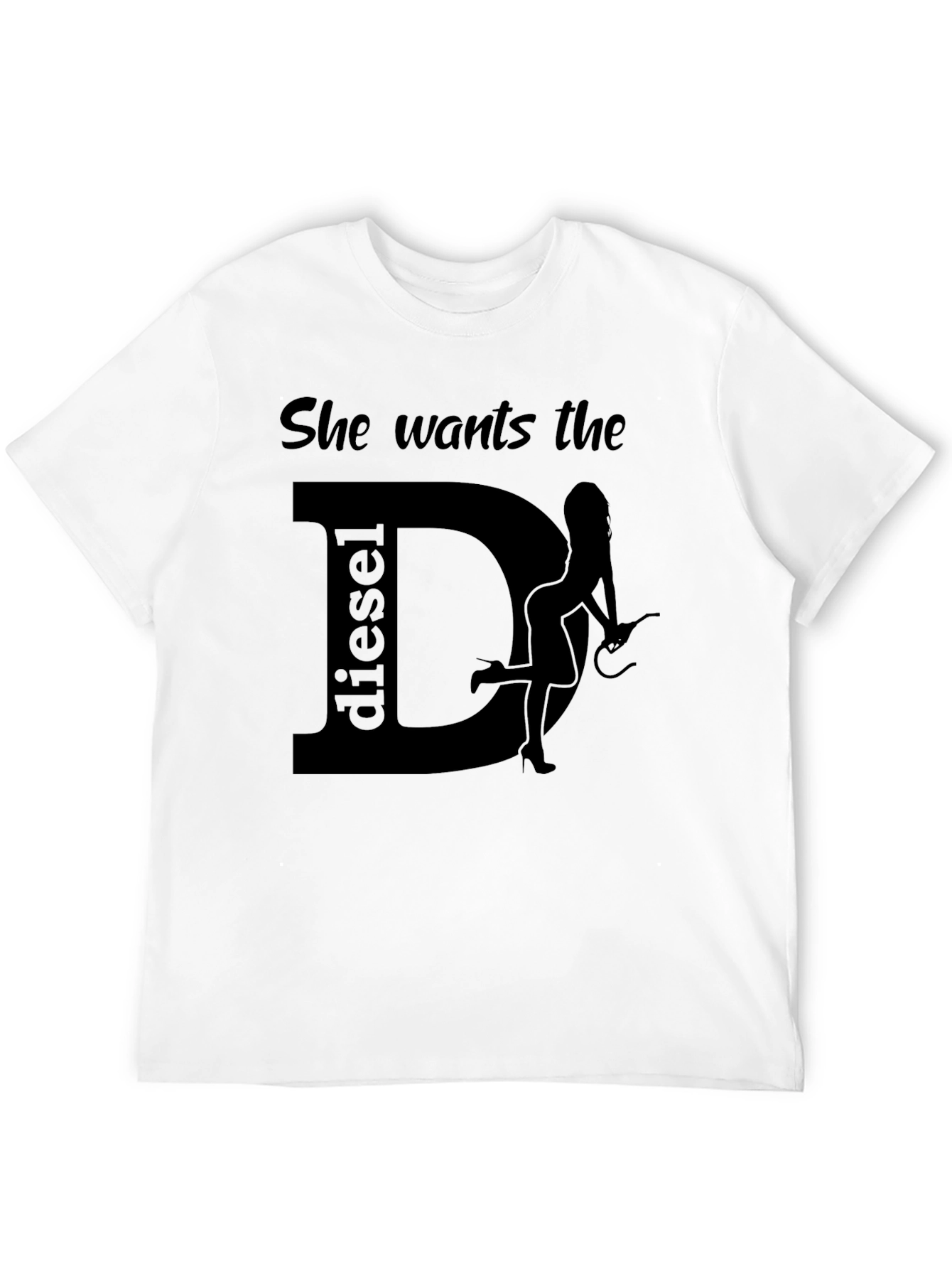 She Wants the Diesel Black Graphic T-Shirt
