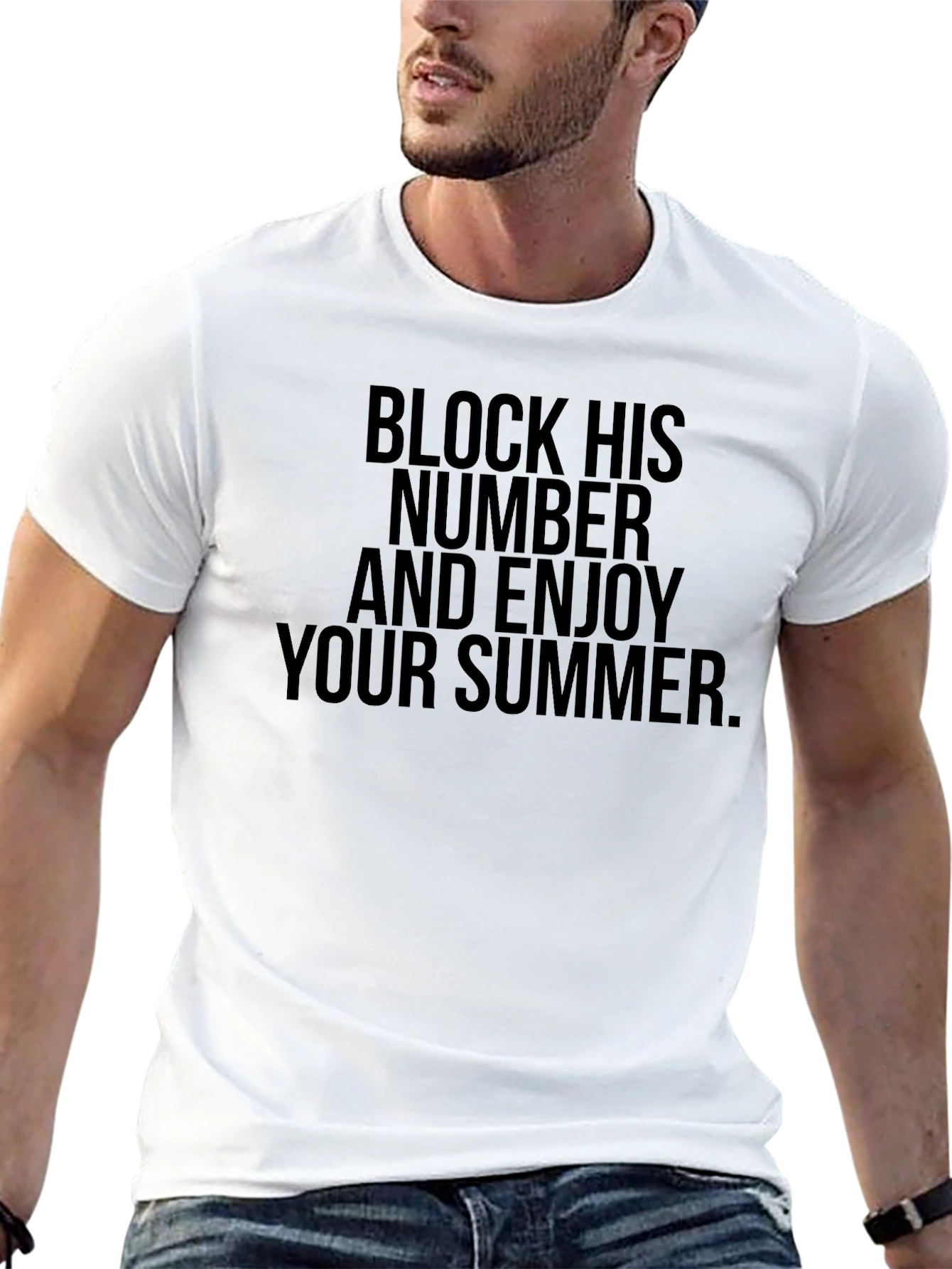 Block His Number Summer Tee