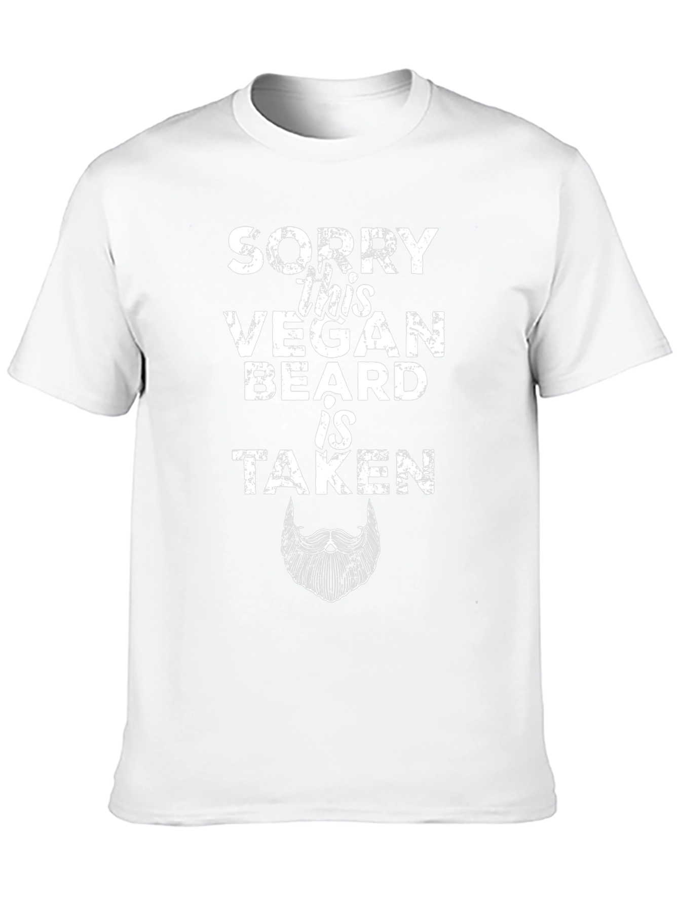 Vegan Beard Taken T-Shirt - Funny Vegetarian Gift