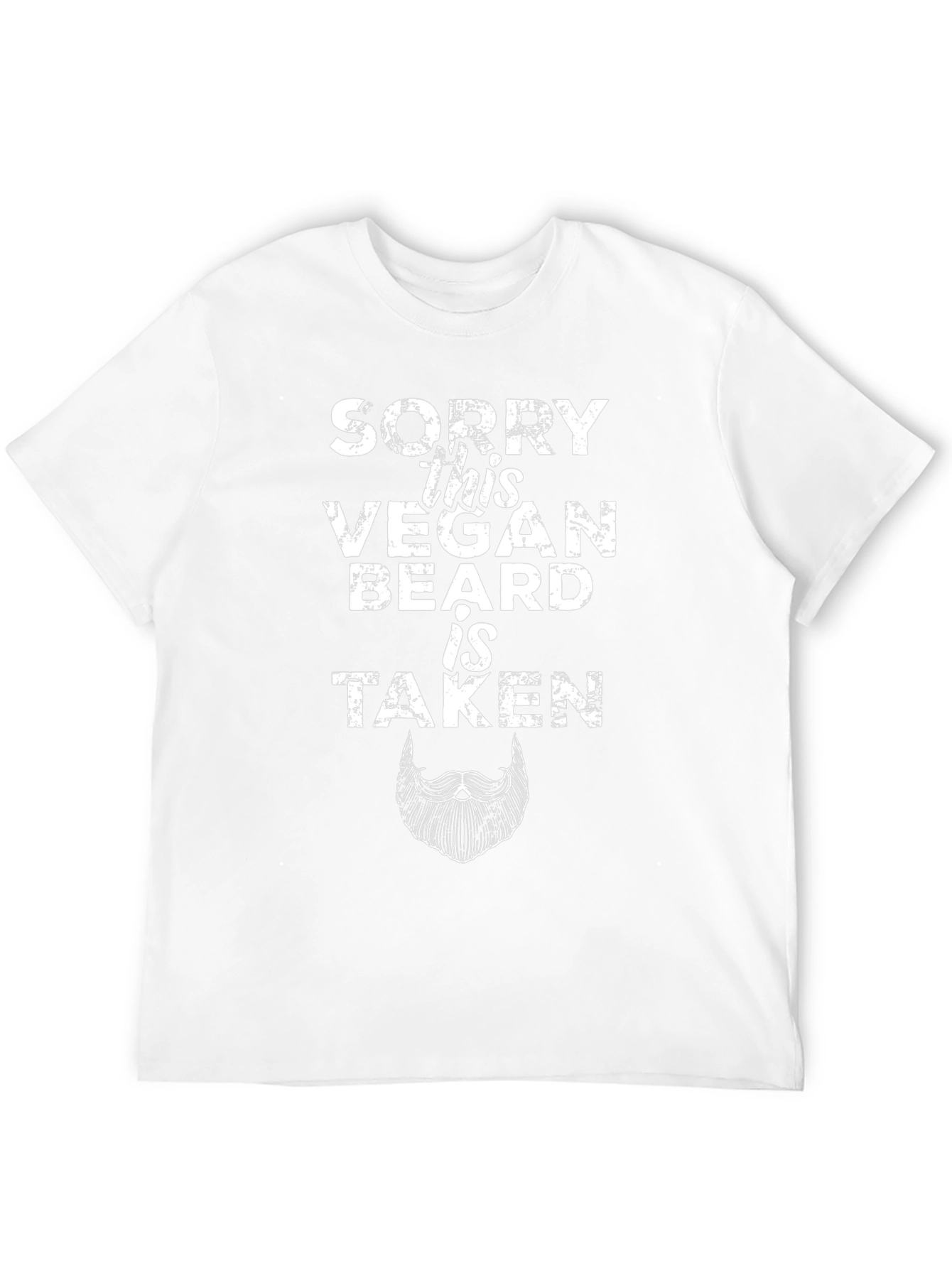 Vegan Beard Taken T-Shirt - Funny Vegetarian Gift