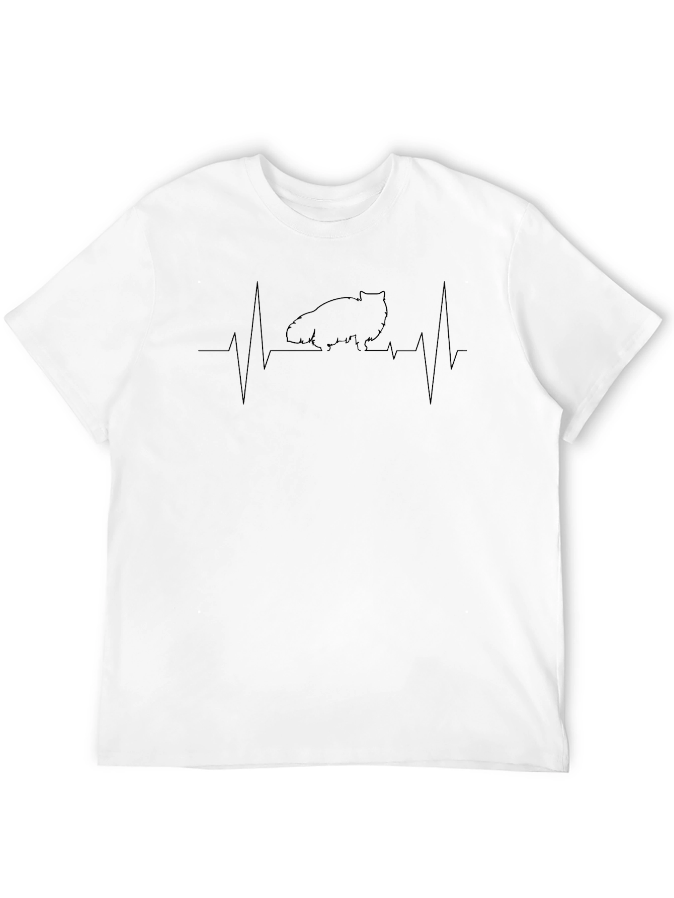 Cat Heartbeat T-Shirt - Graphic Tee