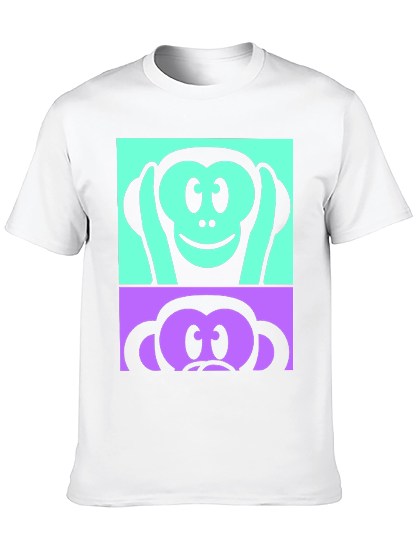 Monkey Hear See No Evil Graphic T-Shirt
