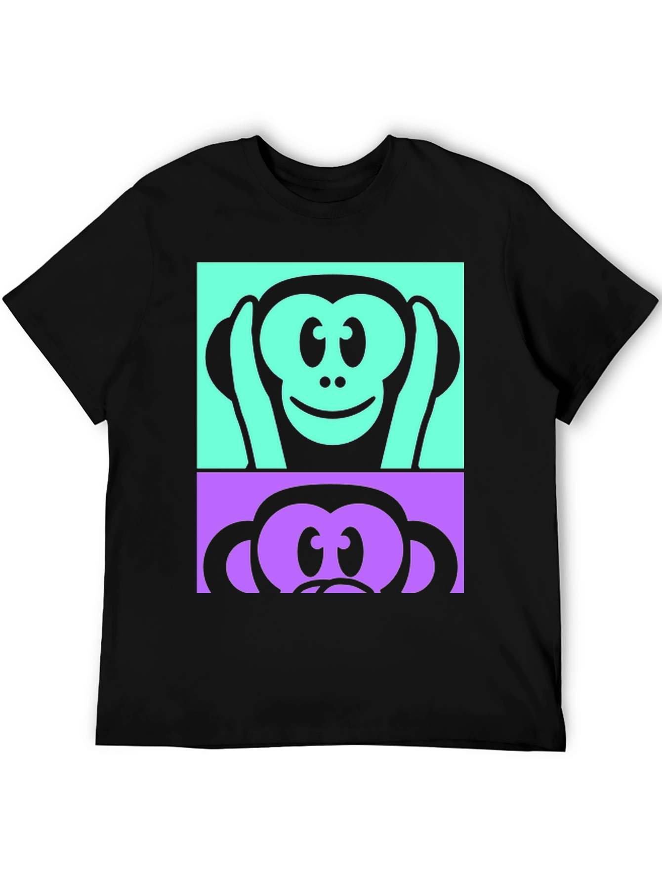 Monkey Hear See No Evil Graphic T-Shirt