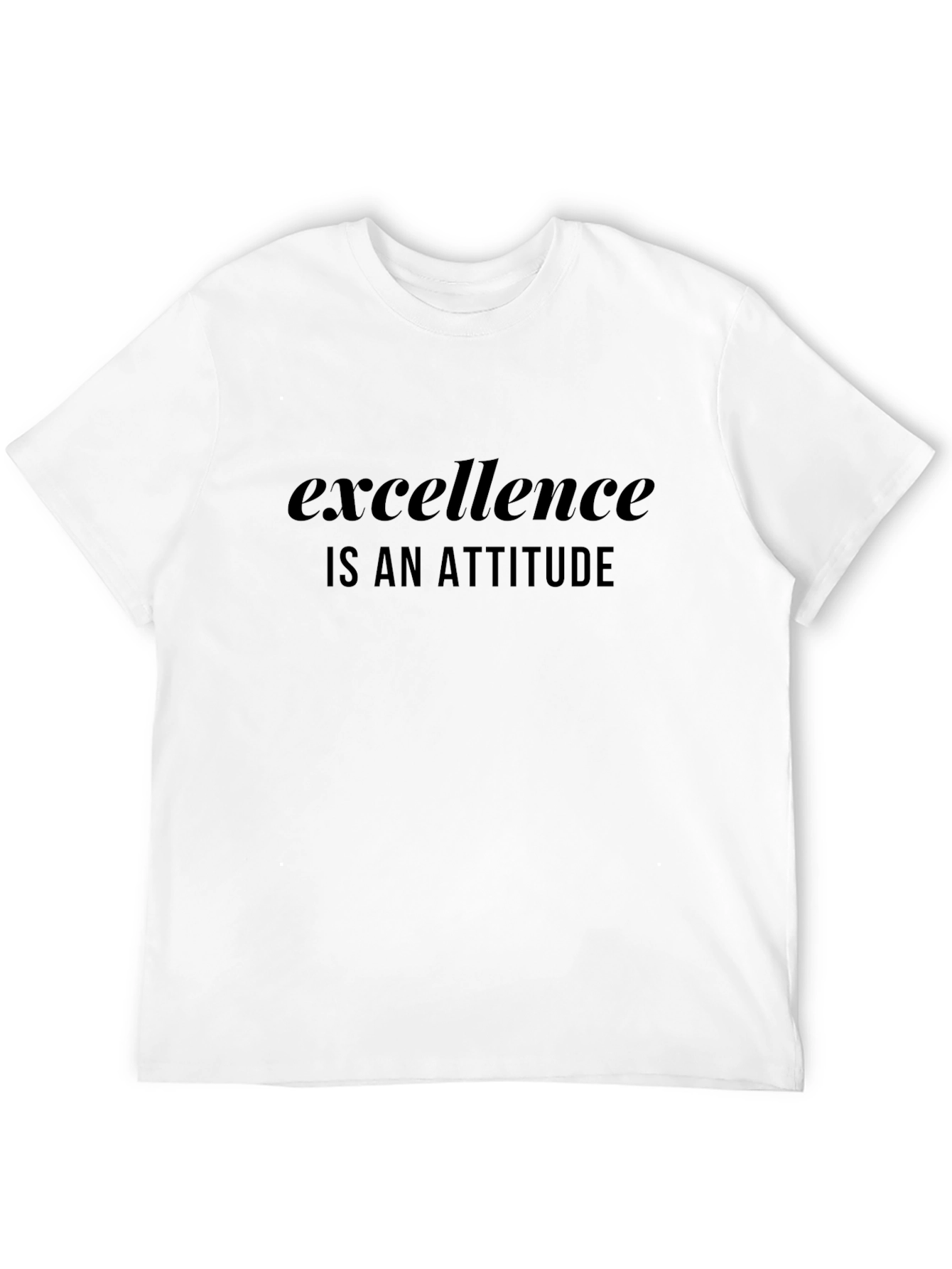 Excellence is an Attitude Black T-Shirt