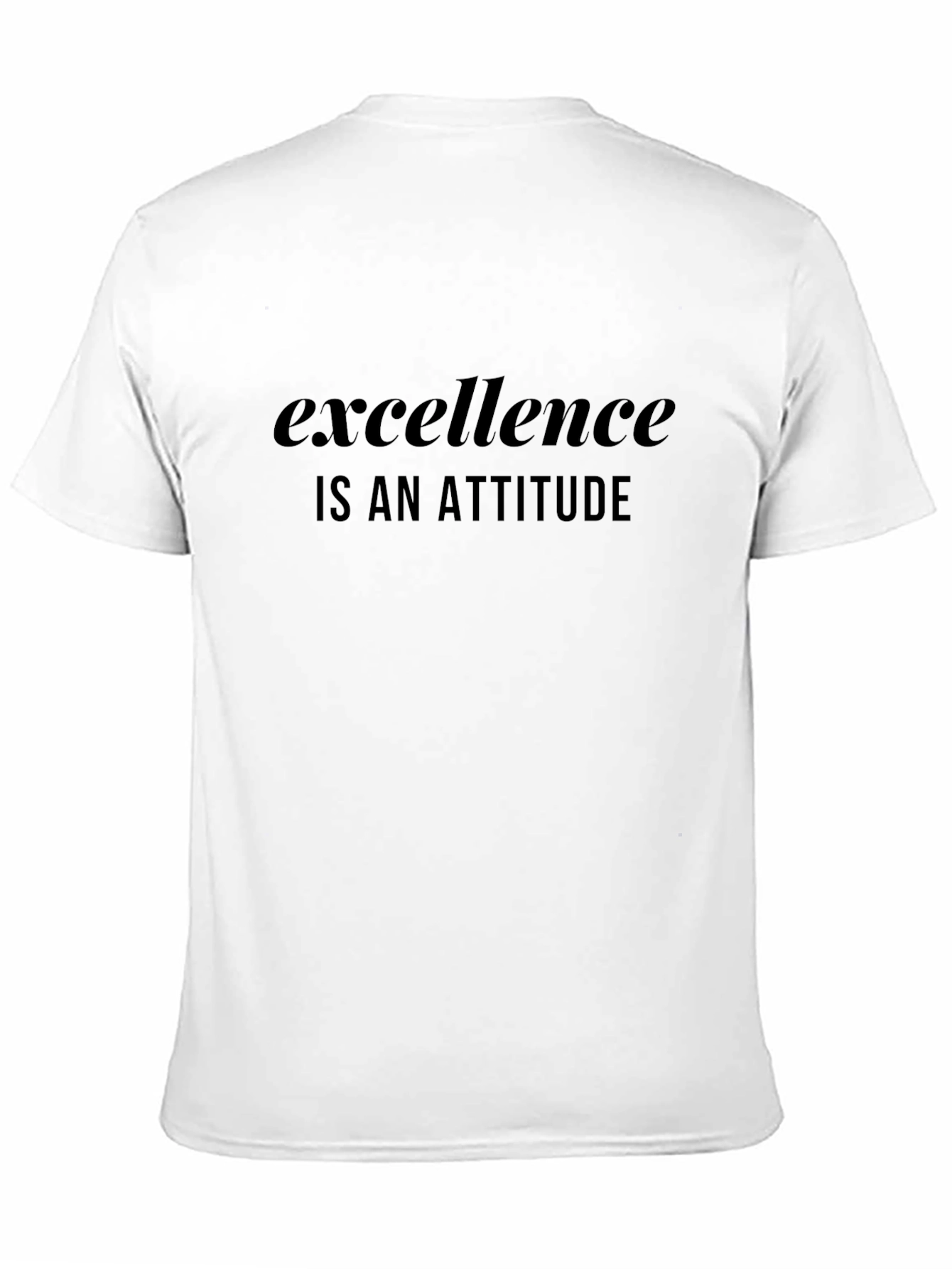 Excellence is an Attitude Black T-Shirt