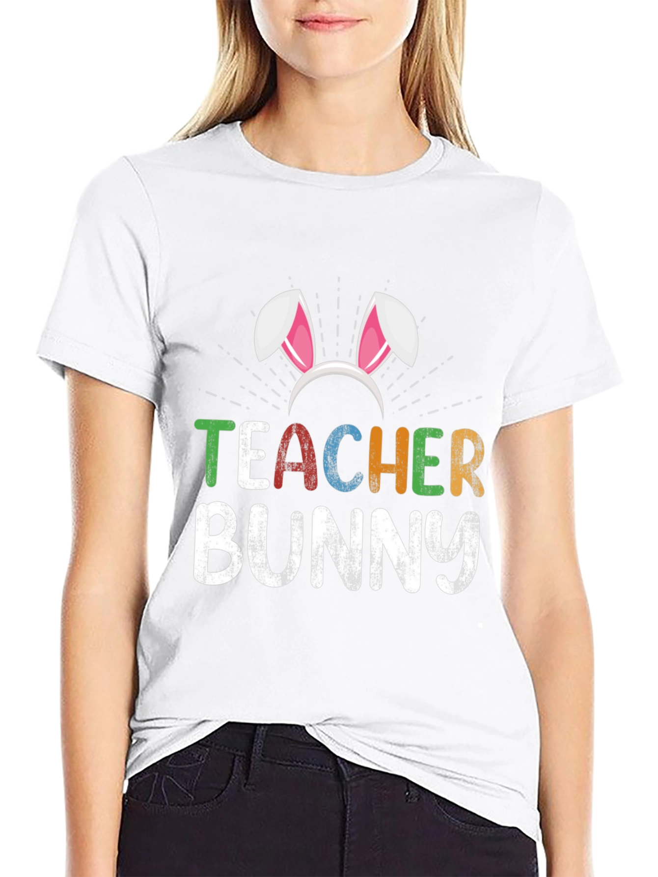 Teacher Bunny Easter T-Shirt