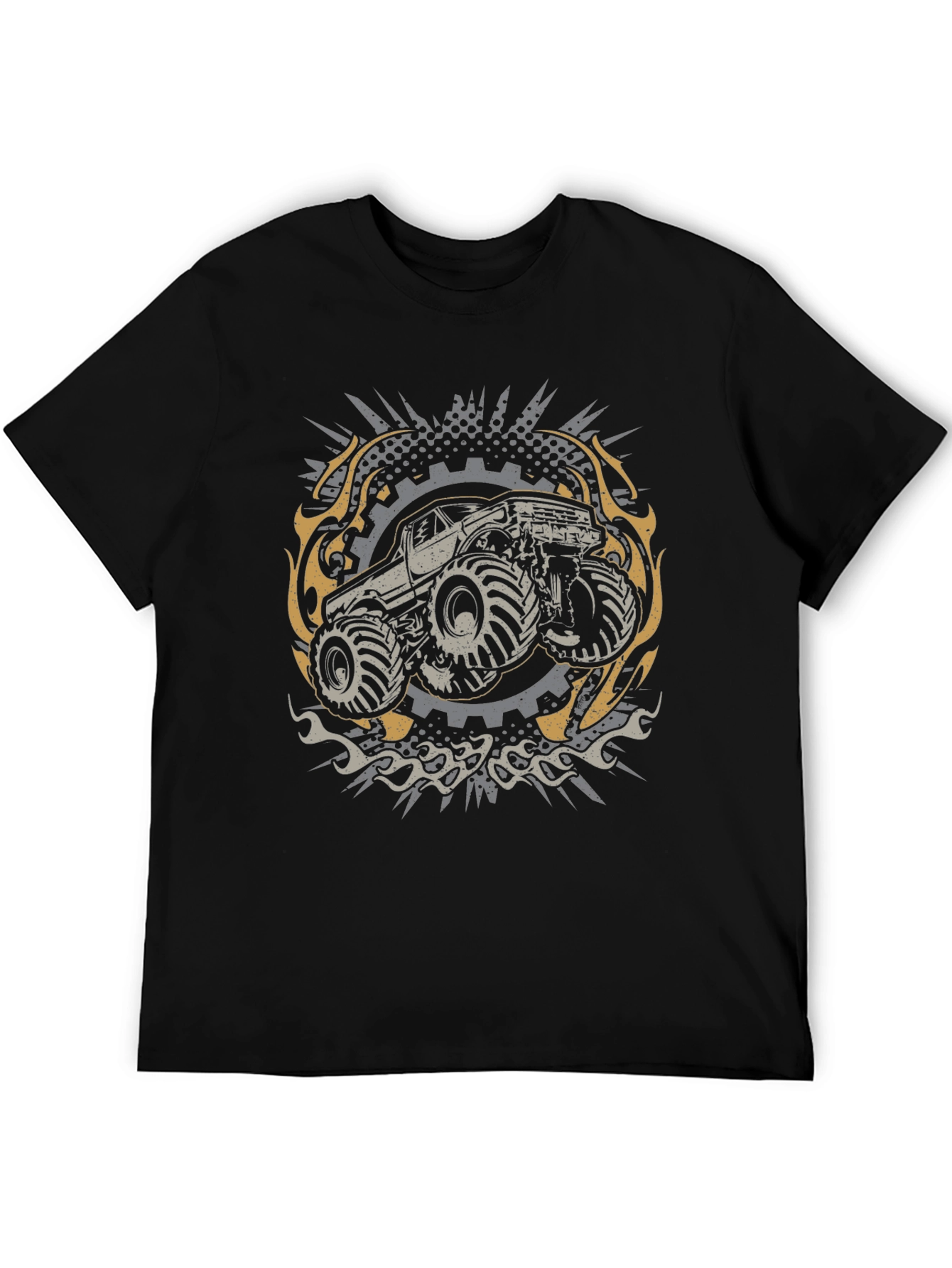 Monster Truck Graphic Tee - Black