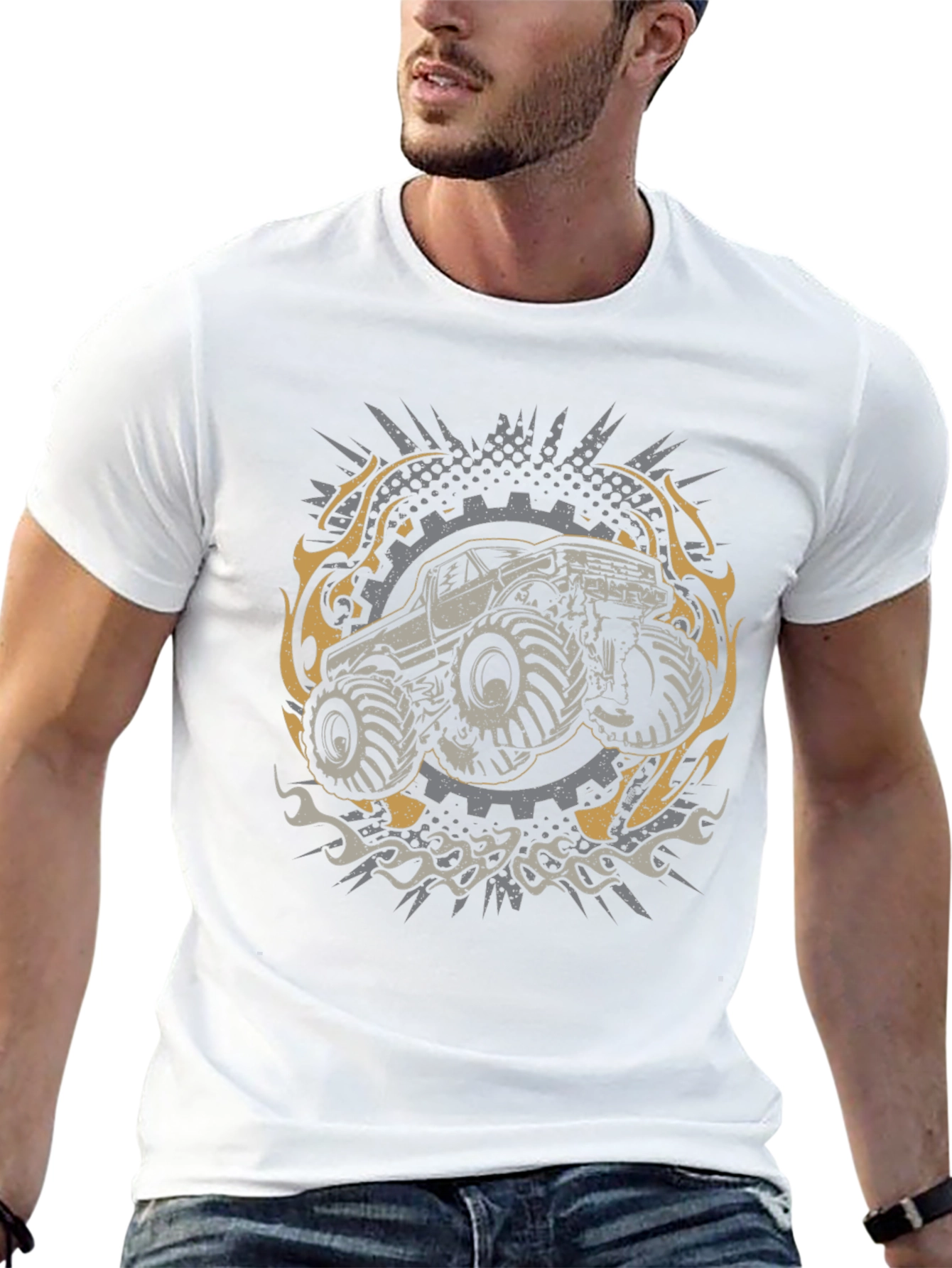 Monster Truck Graphic Tee - Black