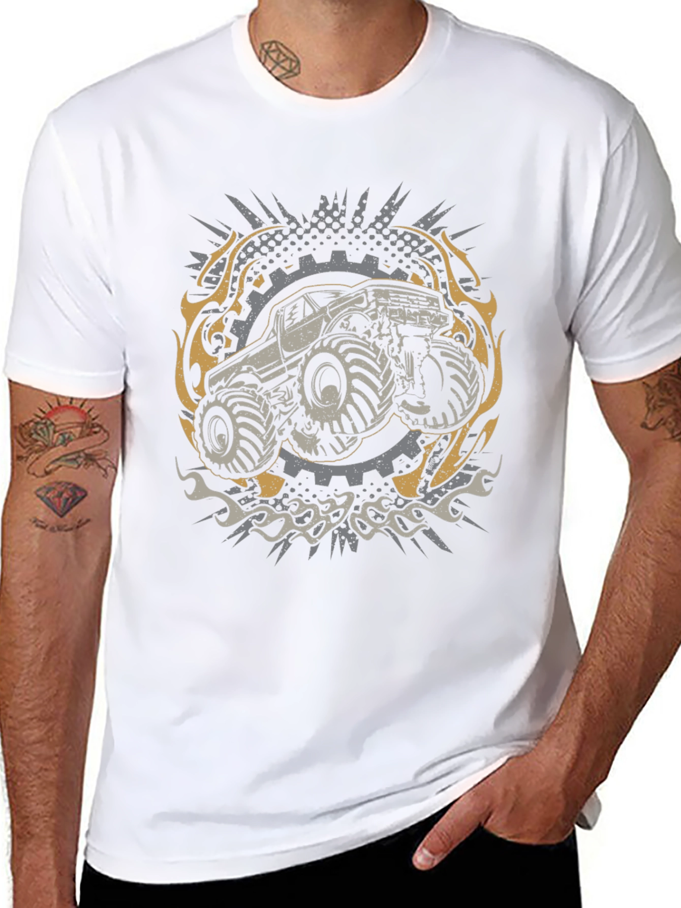 Monster Truck Graphic Tee - Black