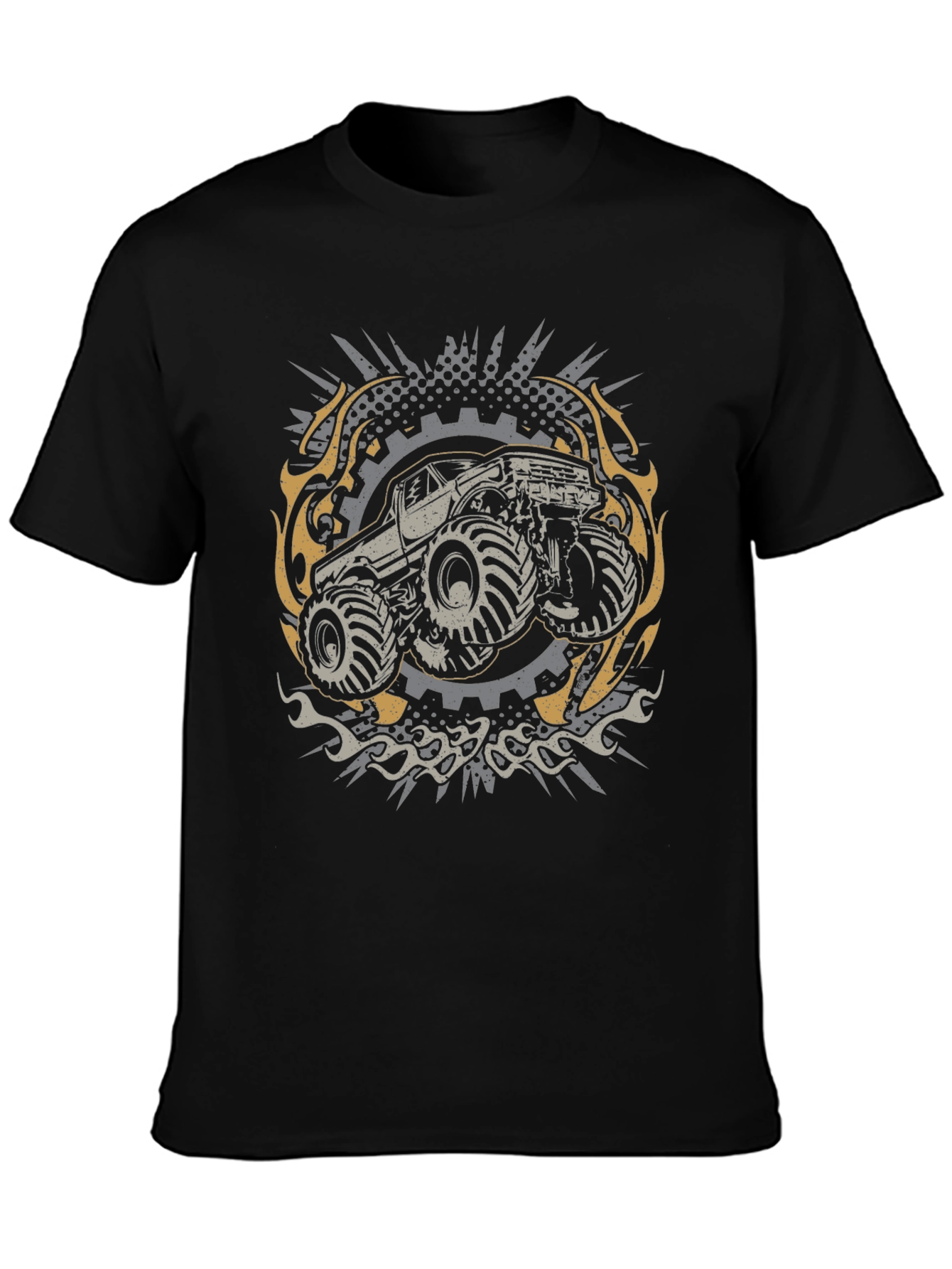 Monster Truck Graphic Tee - Black