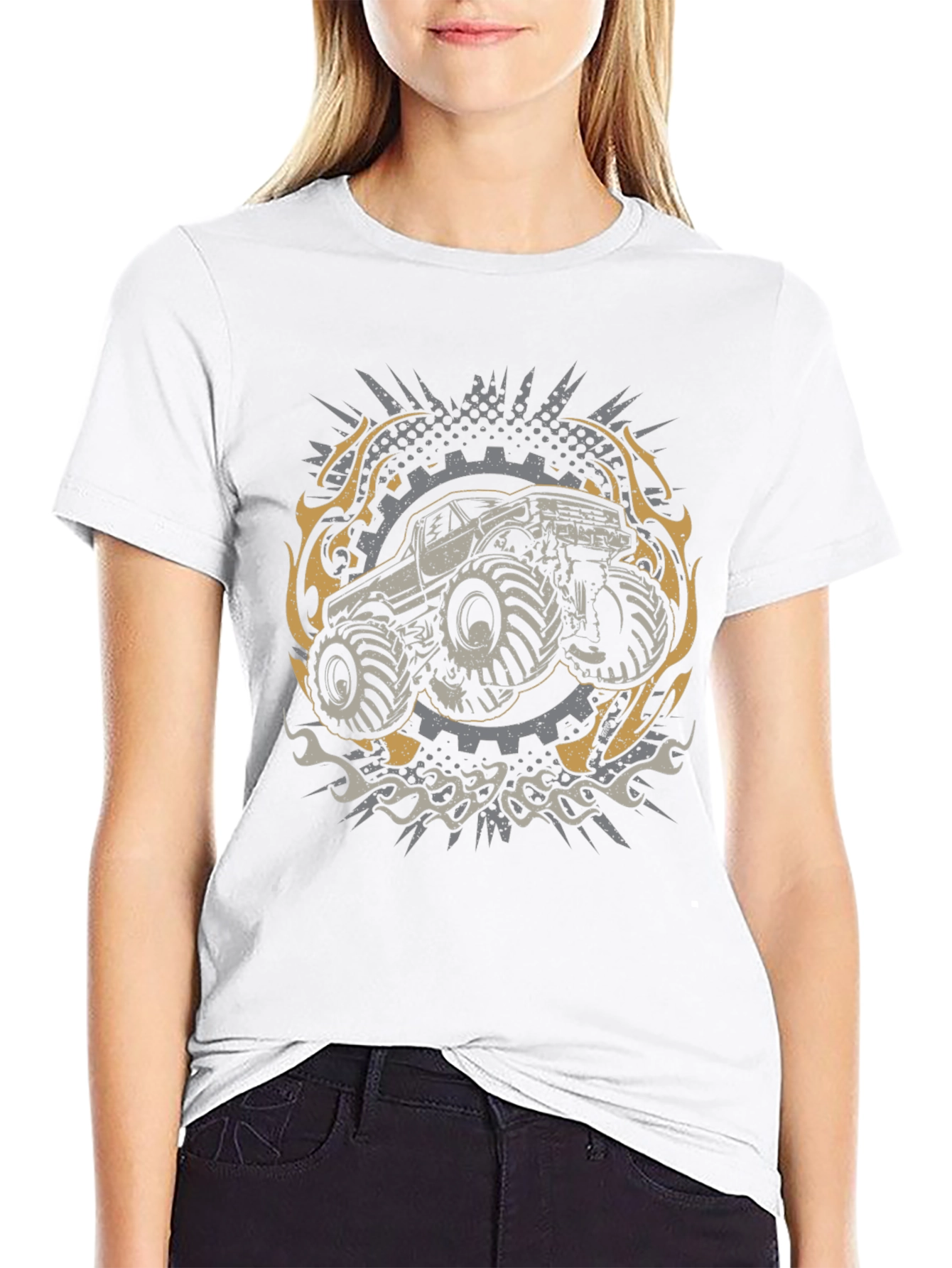 Monster Truck Graphic Tee - Black