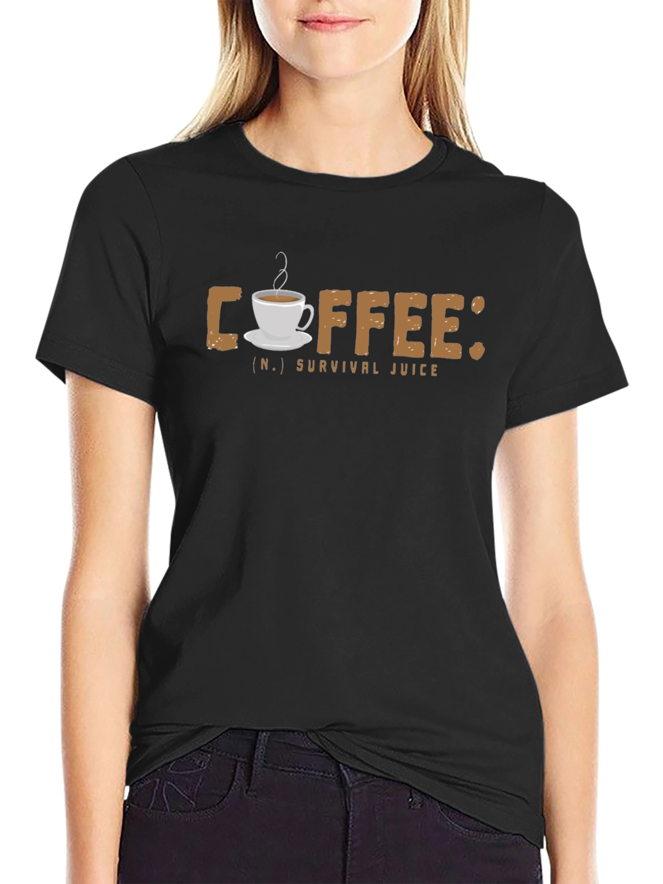 Coffee Survival Juice Graphic T-Shirt