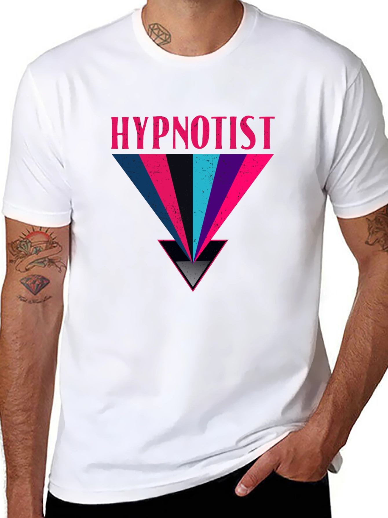Hypnotist Graphic Print Black T-Shirt