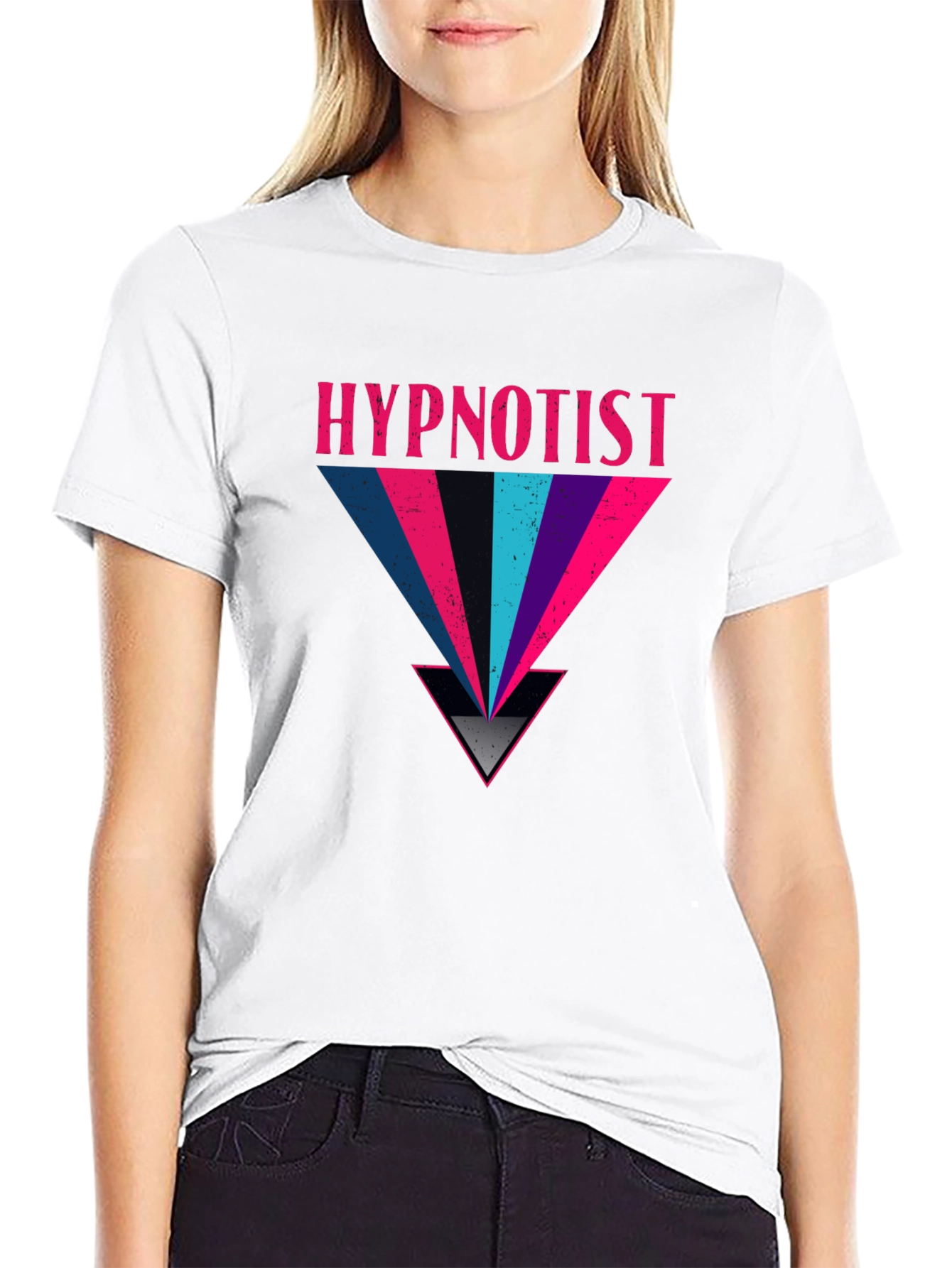 Hypnotist Graphic Print Black T-Shirt