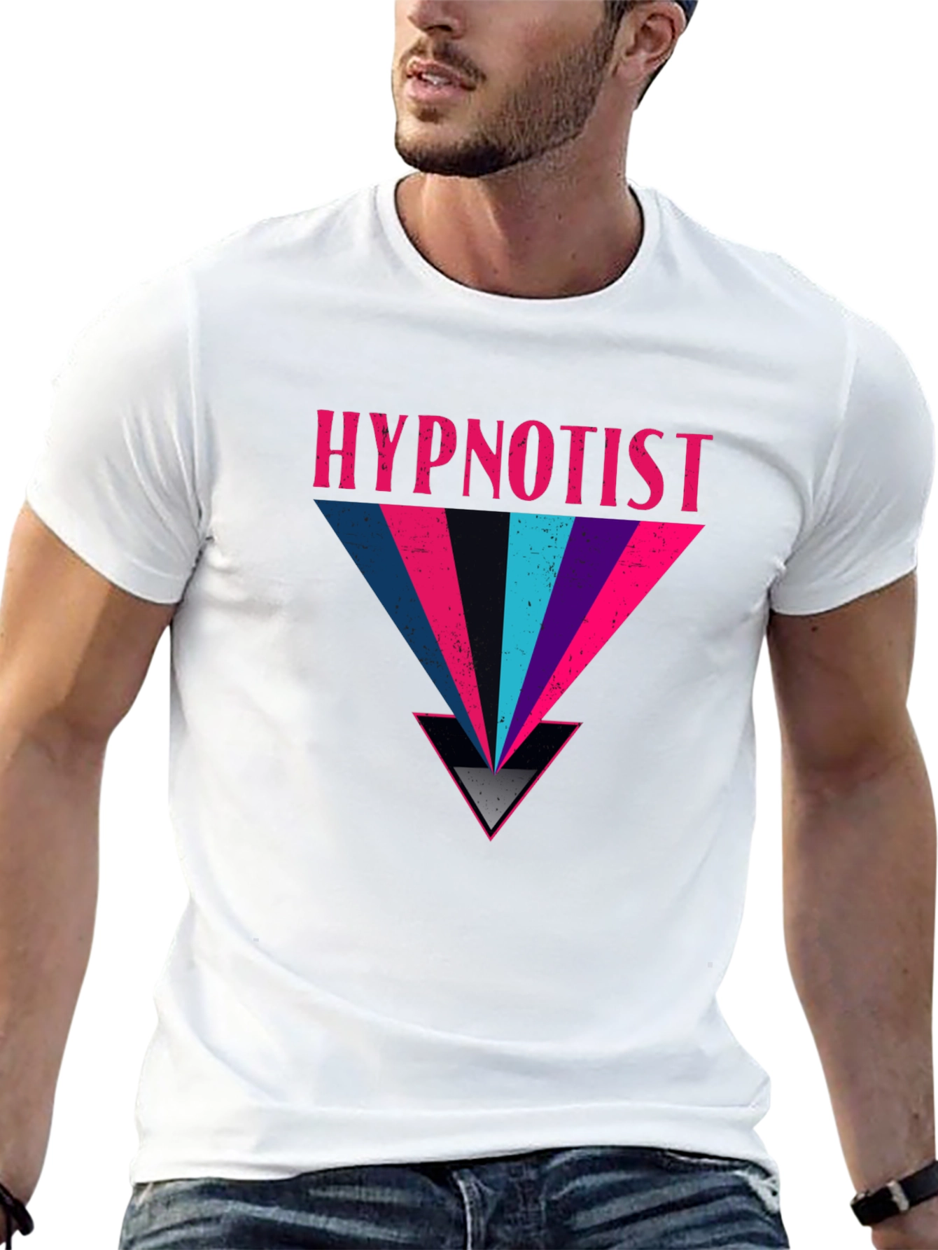 Hypnotist Graphic Print Black T-Shirt
