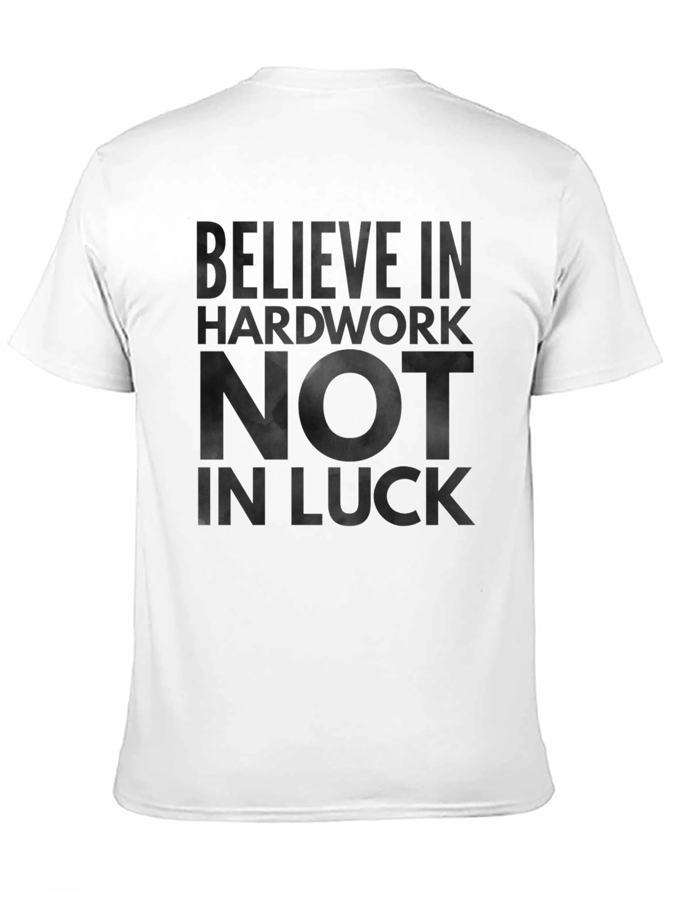 Believe in Hardwork Graphic Tee - Black
