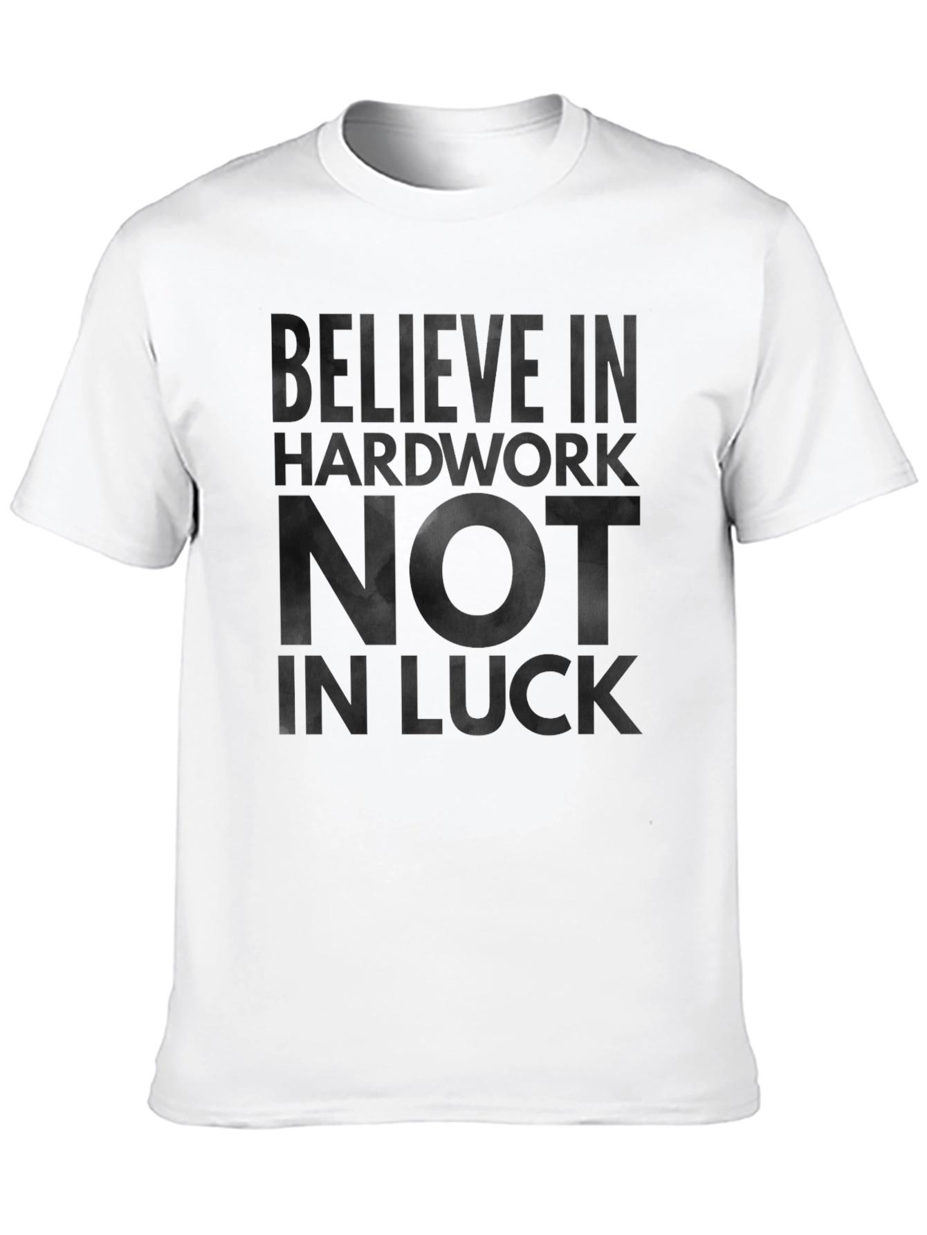 Believe in Hardwork Graphic Tee - Black