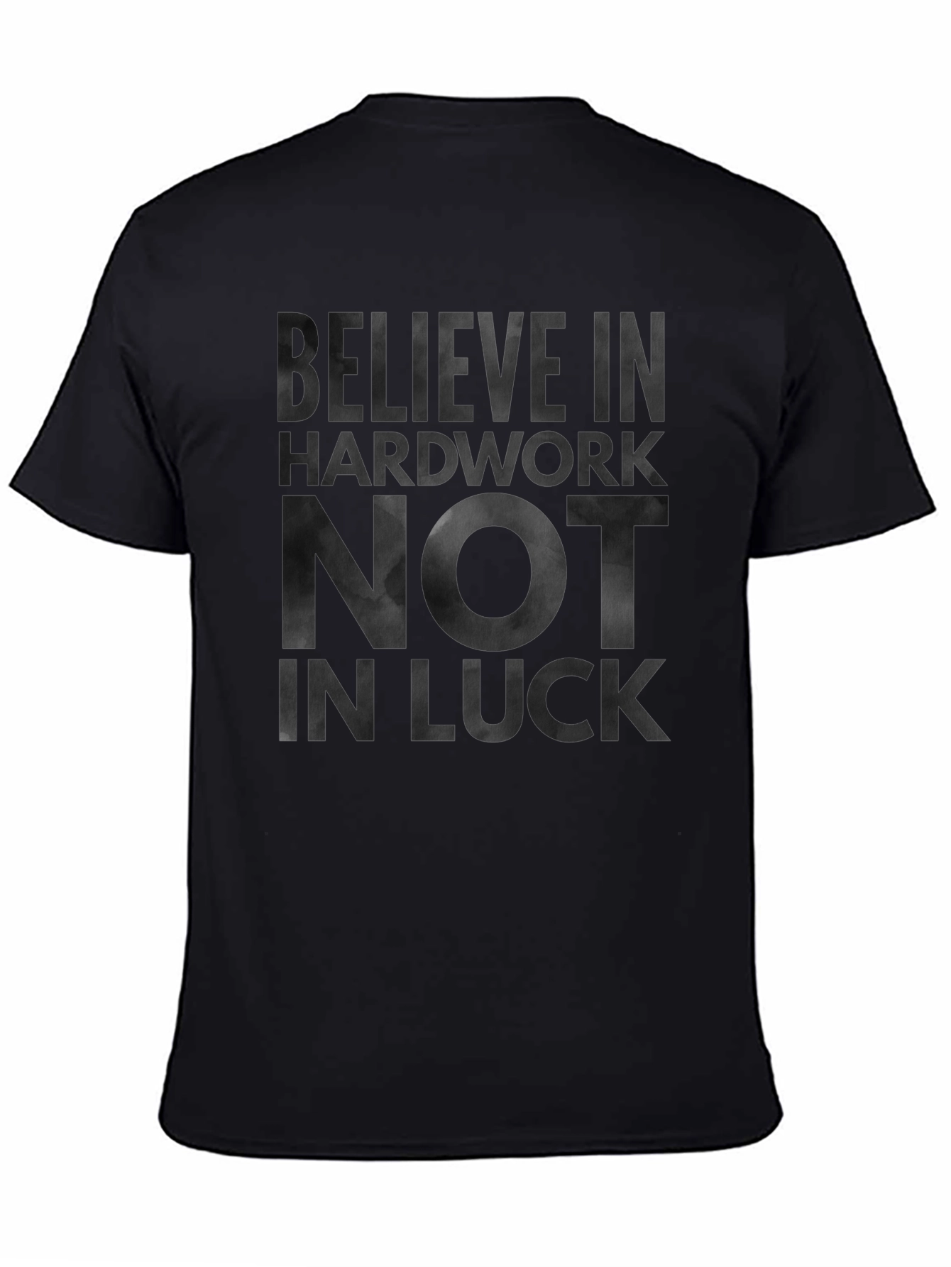 Believe in Hardwork Graphic Tee - Black