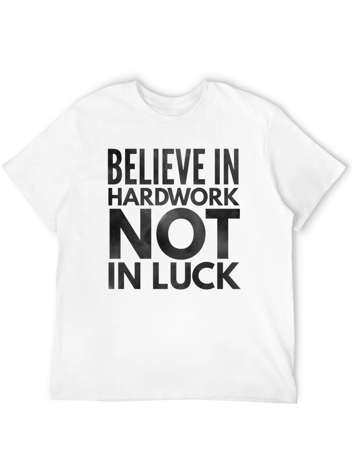 Believe in Hardwork Graphic Tee - Black