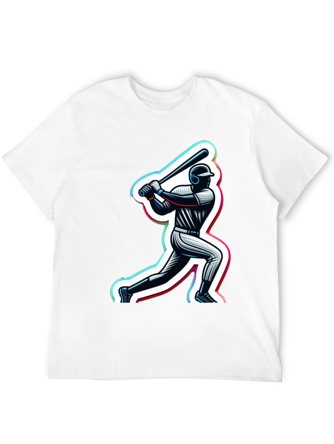 Baseball Player Graphic Tee - Stylish & Unique