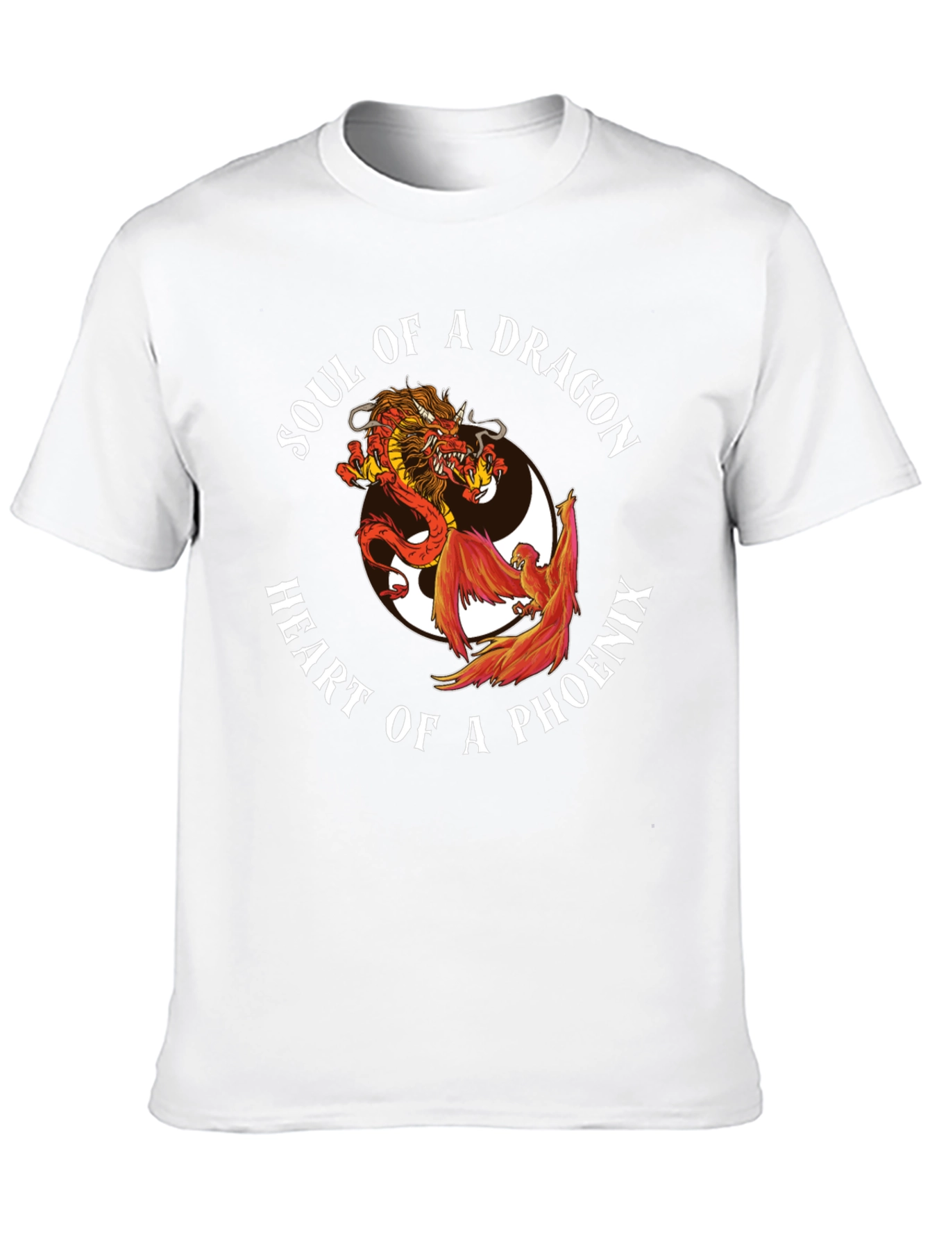 Dragon & Phoenix Graphic Tee - Yin Yang Style