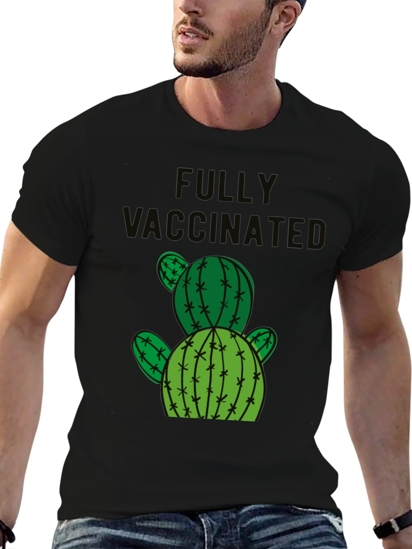 Fully Vaccinated Cactus T-Shirt