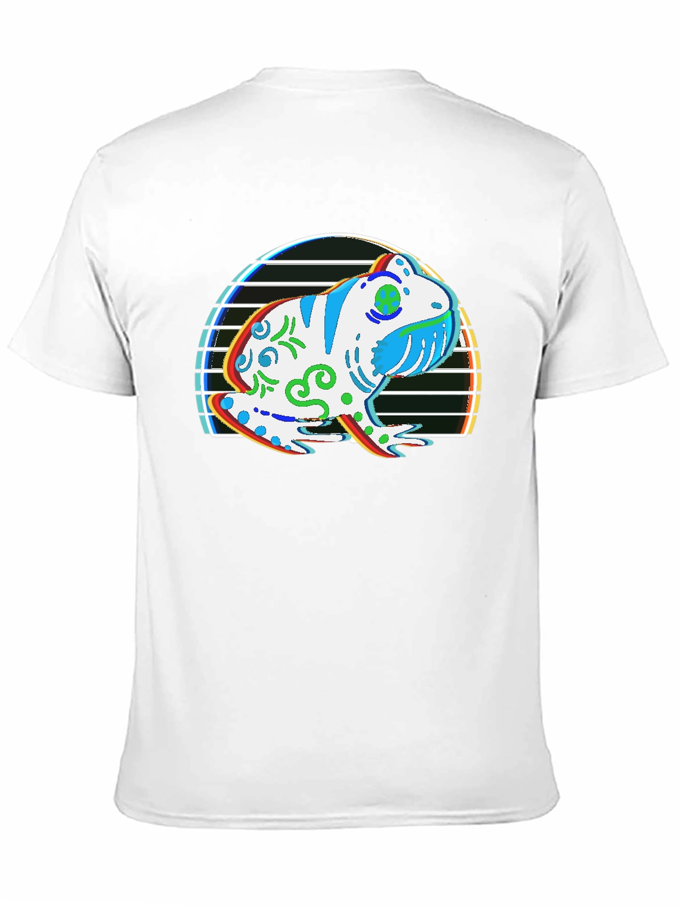 Frog Graphic T-Shirt - Black Cotton Tee