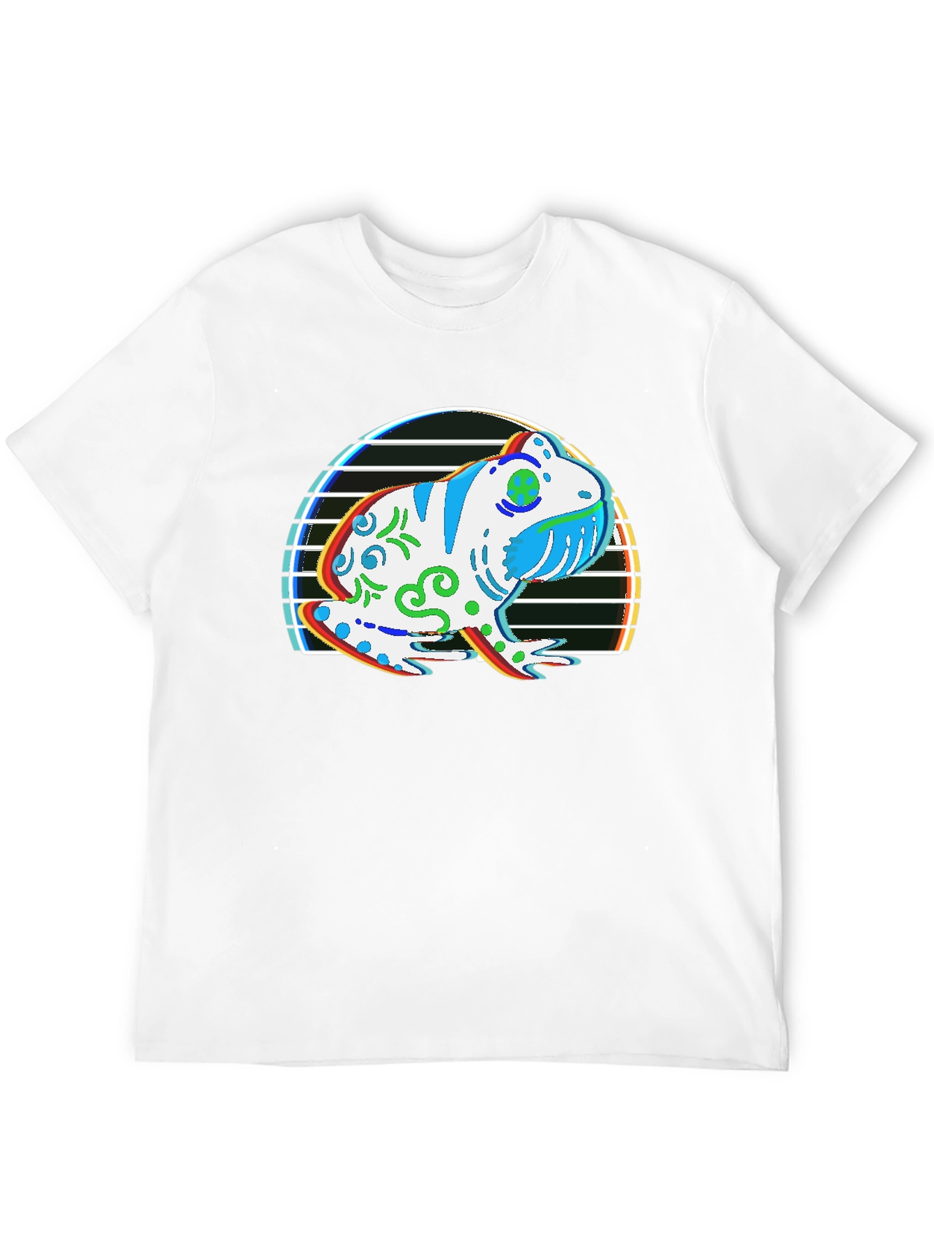 Frog Graphic T-Shirt - Black Cotton Tee