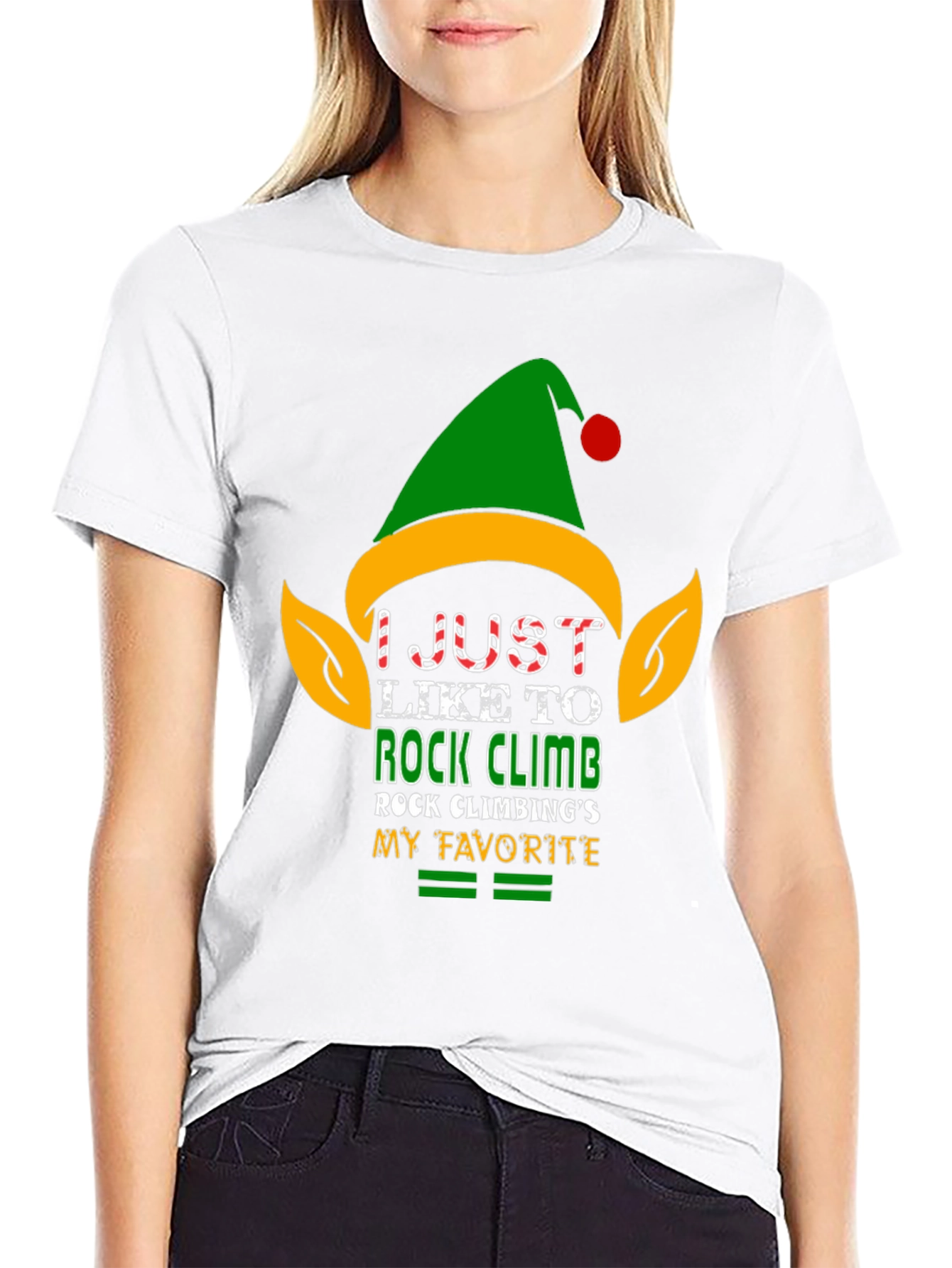 Rock Climbing Elf T-Shirt