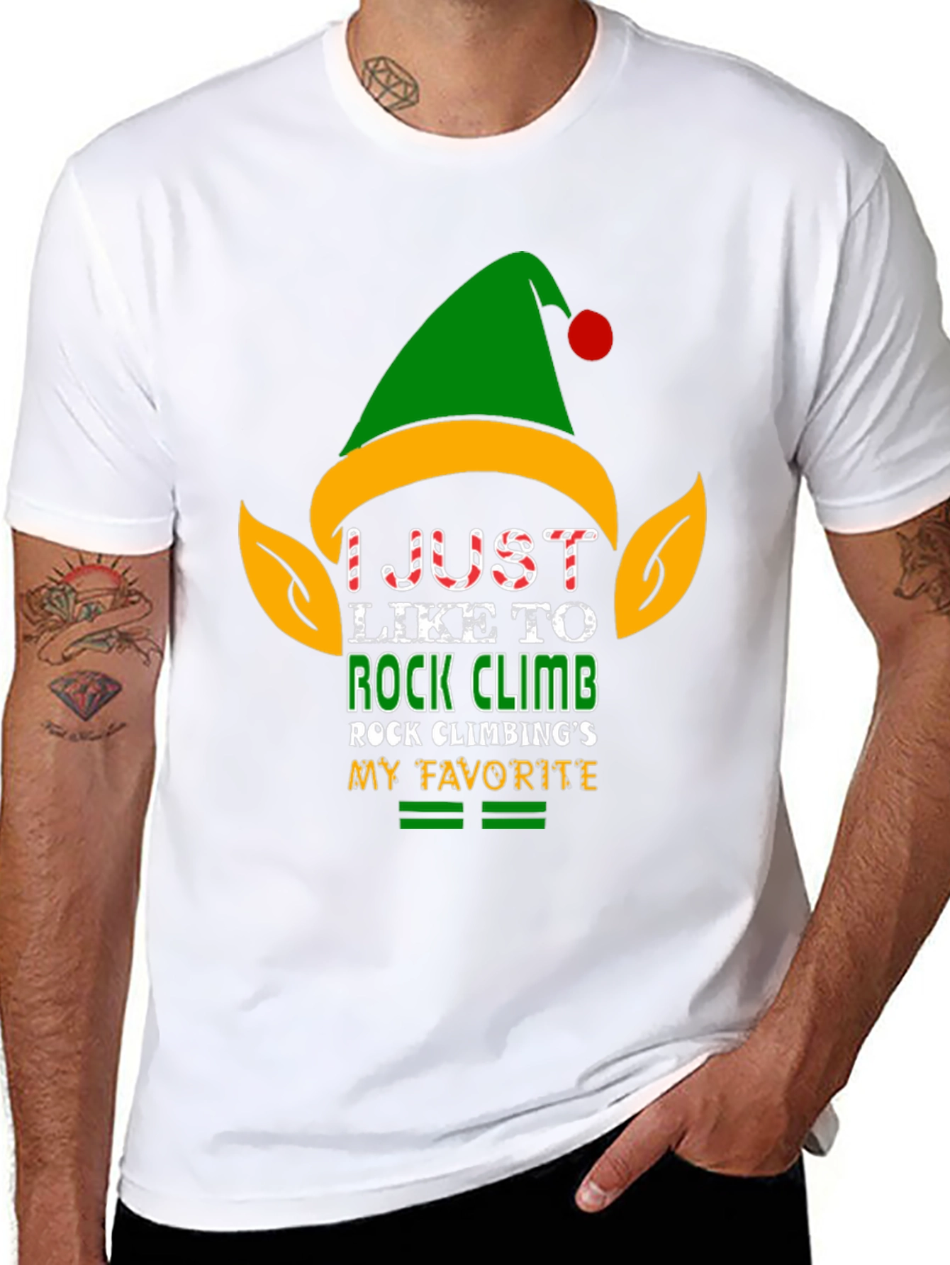 Rock Climbing Elf T-Shirt
